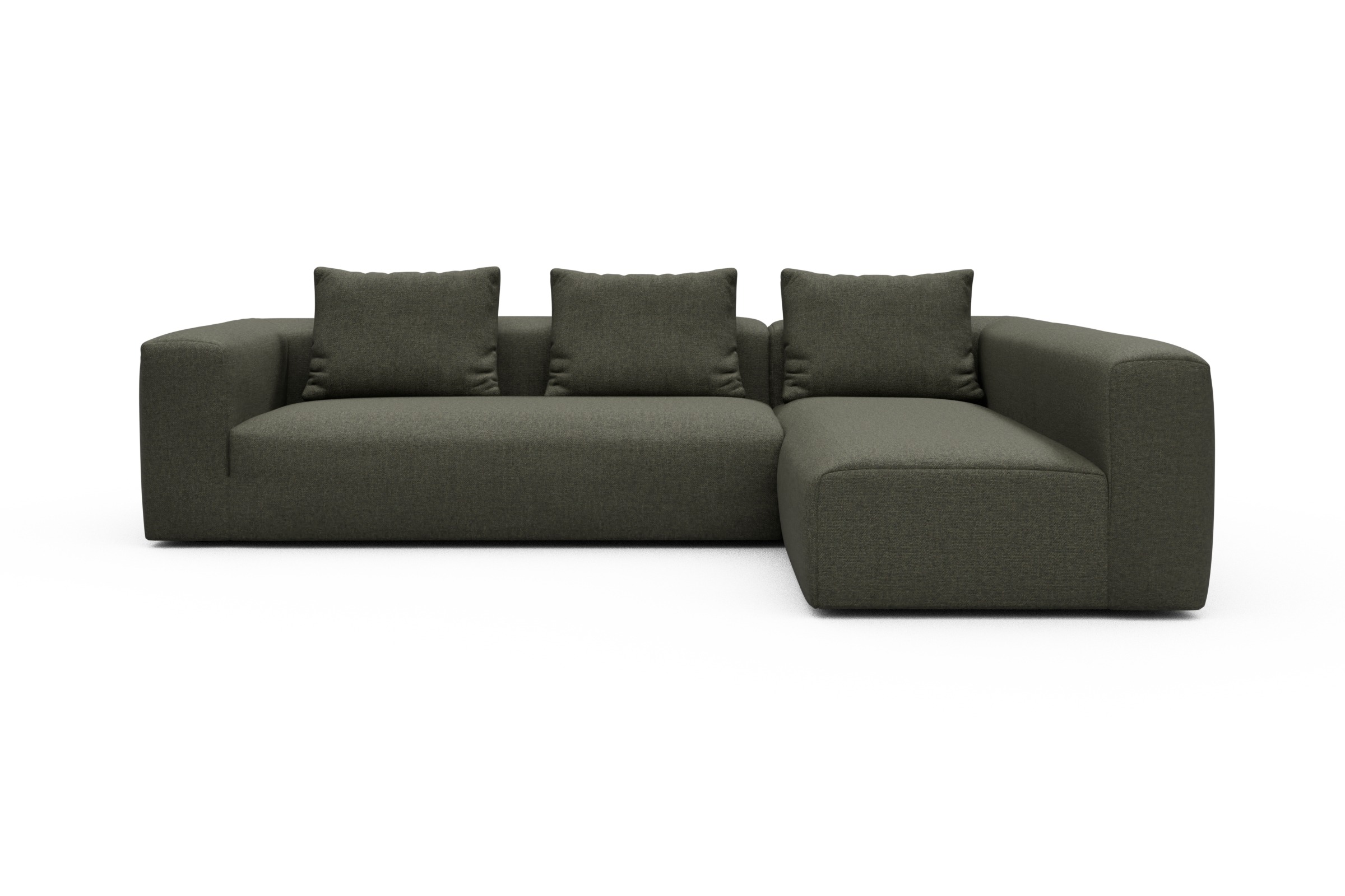 Skandi Home Ecksofa Fred 2x 2,5-Sitzer rechts offen Sama-Winter-Moss moebelfaktor