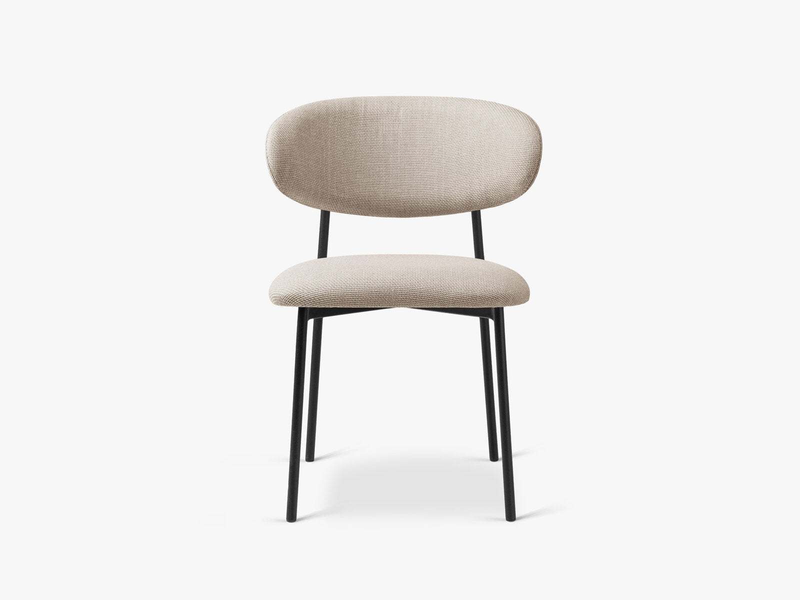 Micadoni Stuhl Nina Strukturierter Stoff Bjorn Beige