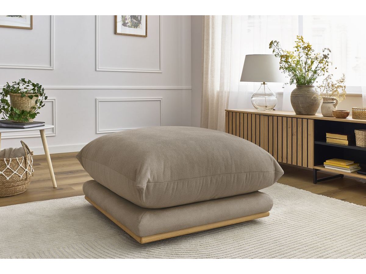 Bobochic Ernest Pouf Stoff Taupe