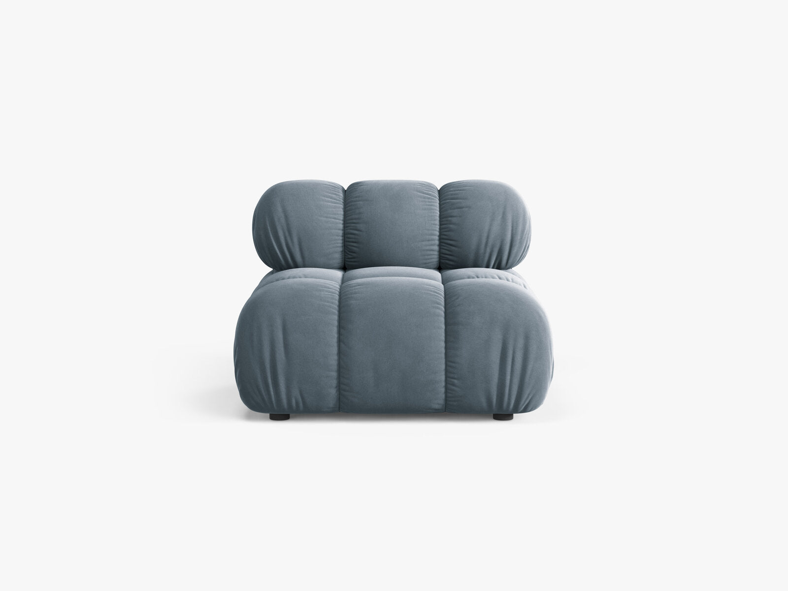 Micadoni Armloses Modul Bellis Samt Bluvel Hellblau