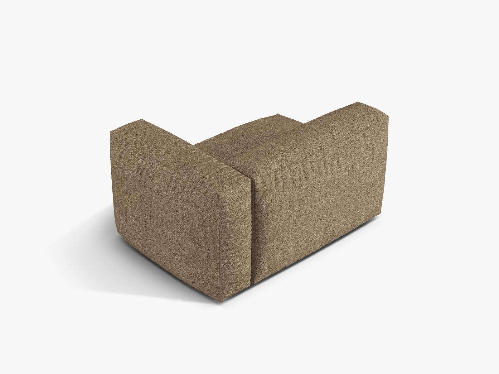Micadoni Eckmodul Martina 1-Sitzer Rechts Boucle Monet Cappuccino
