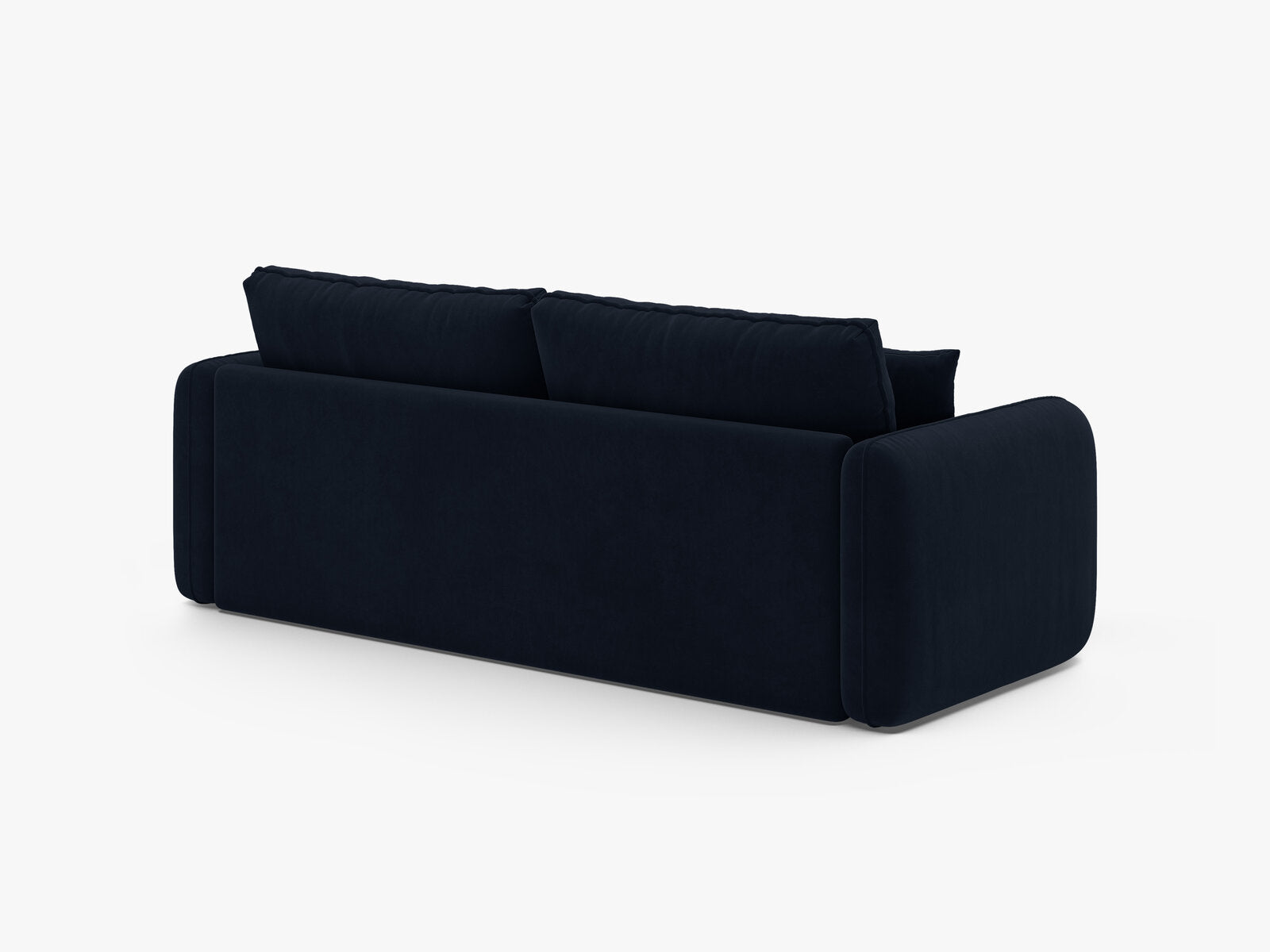 Micadoni Sofa mit Schlaffunktion Dormi 3-Sitzer Samt Salvador Königsblau