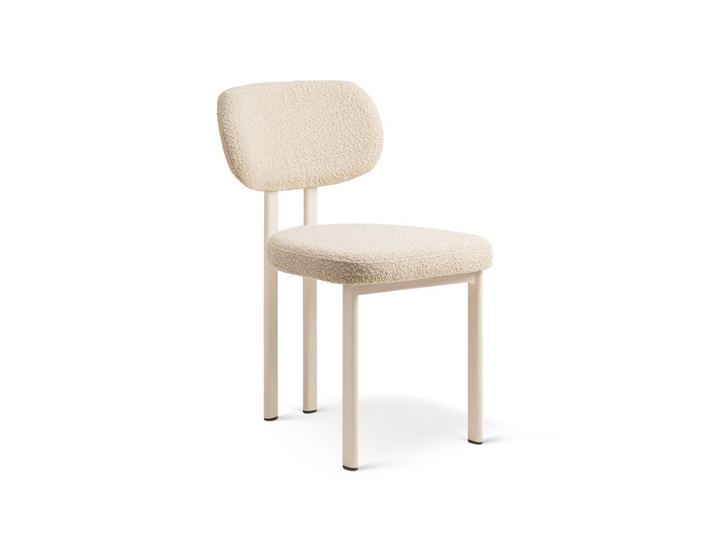 Cosmopolitan Design Stuhl Sam 2er-Set Boucle Baloo Beige