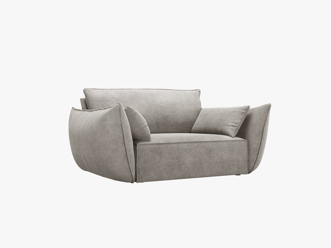 Micadoni Sessel Kaelle 1-Sitzer Chenille Over The Horizon Hellgrau
