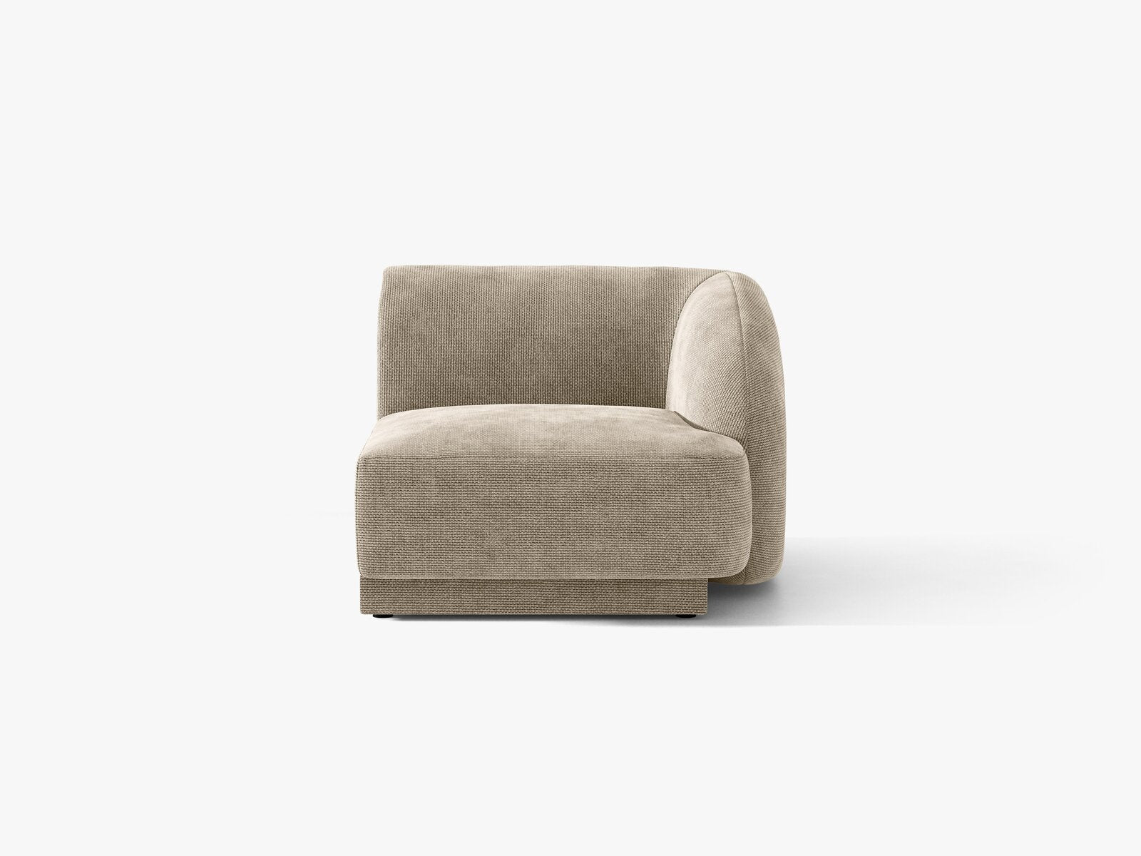 Micadoni Eckmodul Miley 1-Sitzer Rechts Chenille Haga Beige