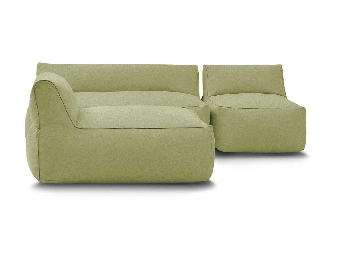Bobochic Riviera Pouf 320 × 135 cm Stoff Grün