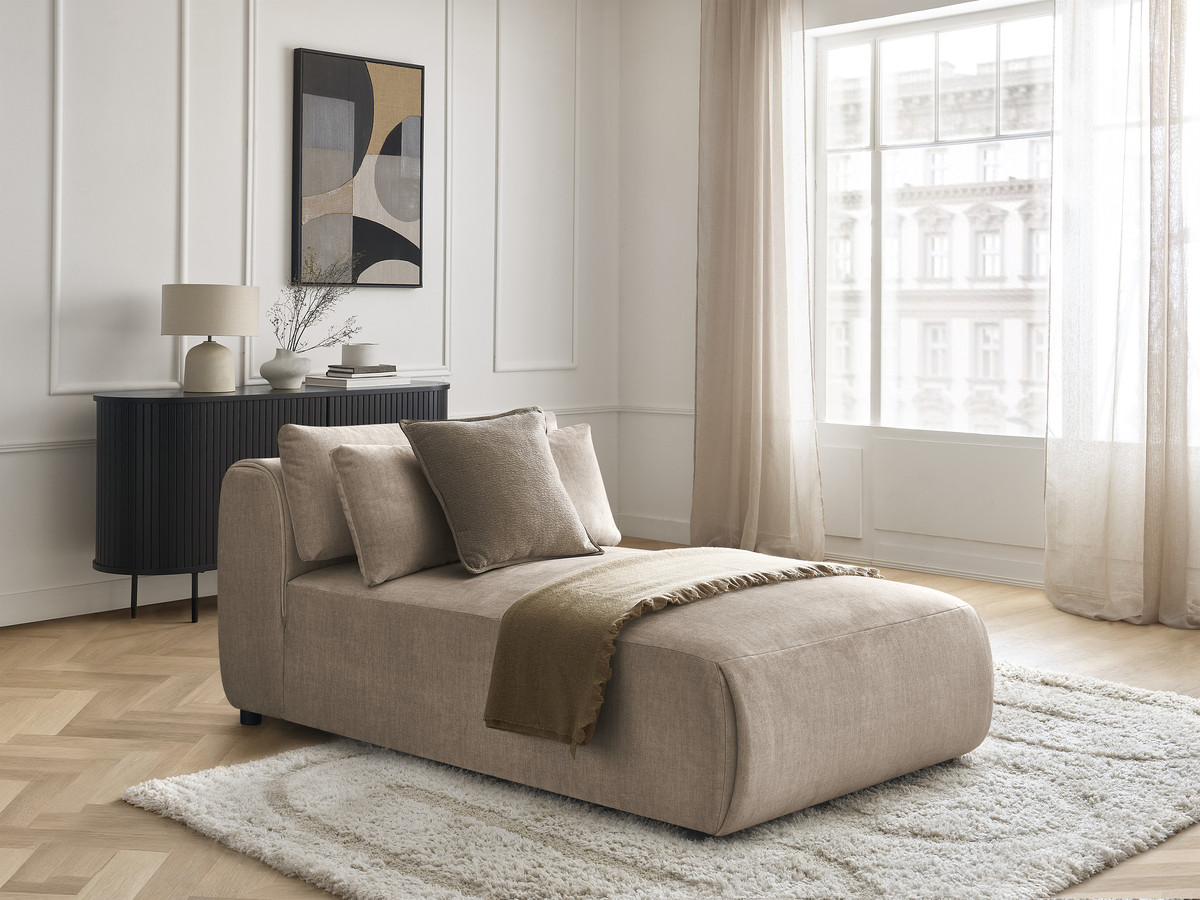 Bobochic Jana Méridienne-Modul Samt Taupe