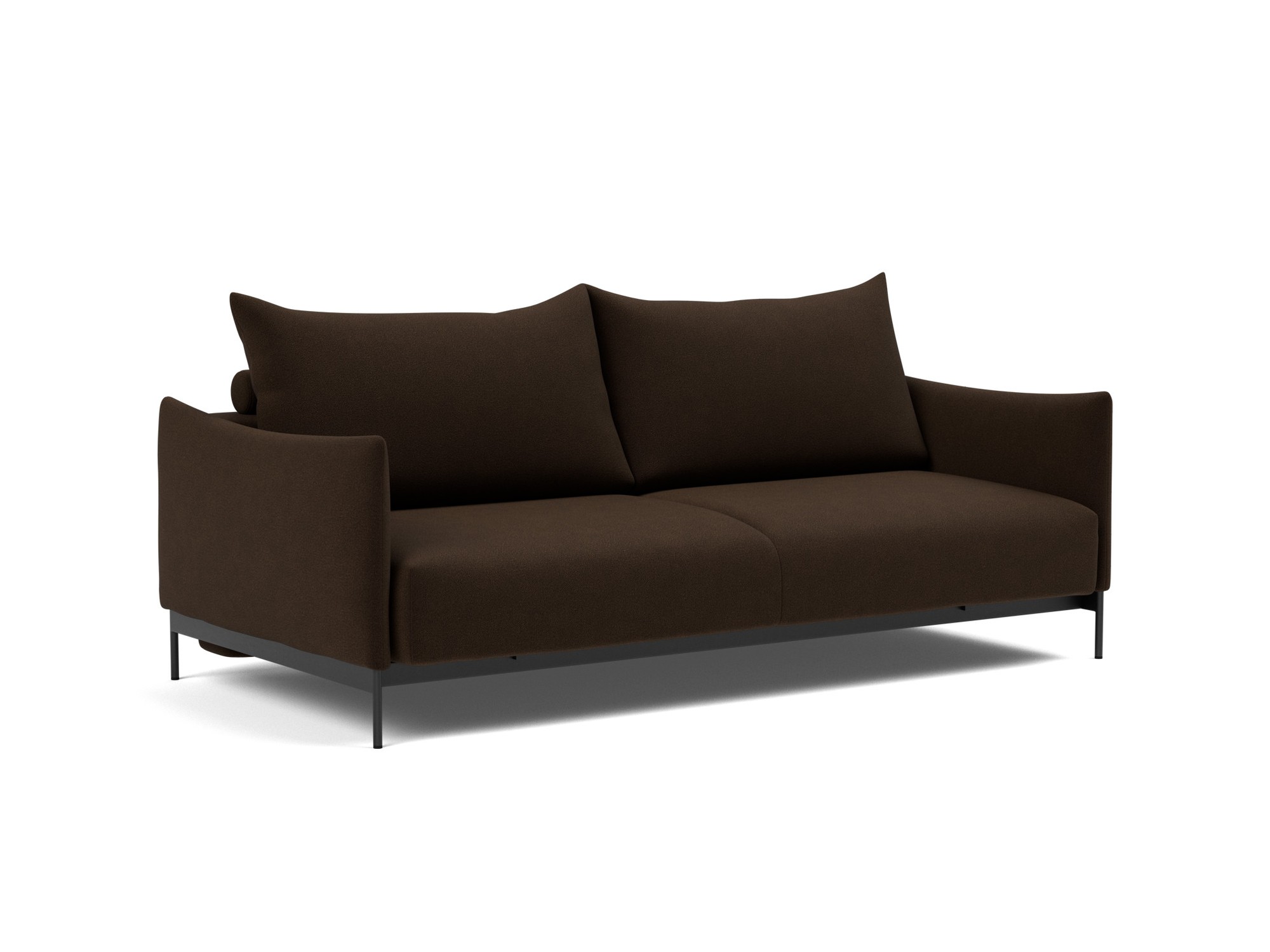 Schlafsofa Malloy Strukturierter Stoff Taura 358-Chocco
