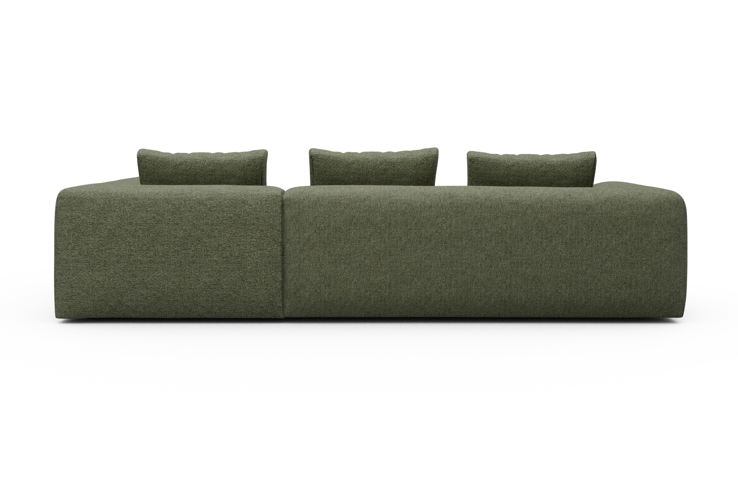 Ecksofa Fred Relax-Ecke rechts mit 2,5-Sitzer Carreno-Vivid-Green