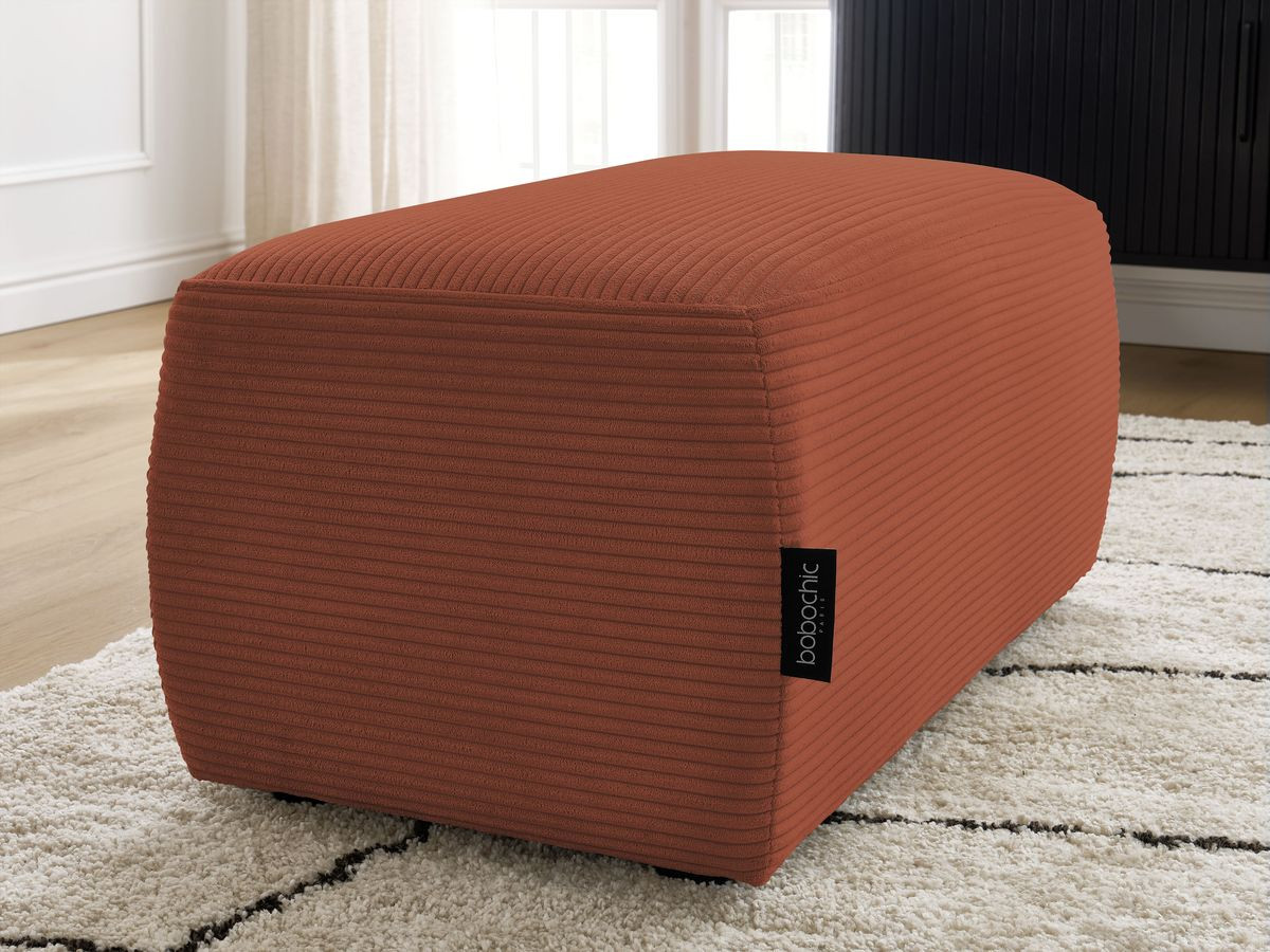 Bobochic Atilla Pouf Cordsamt Orange