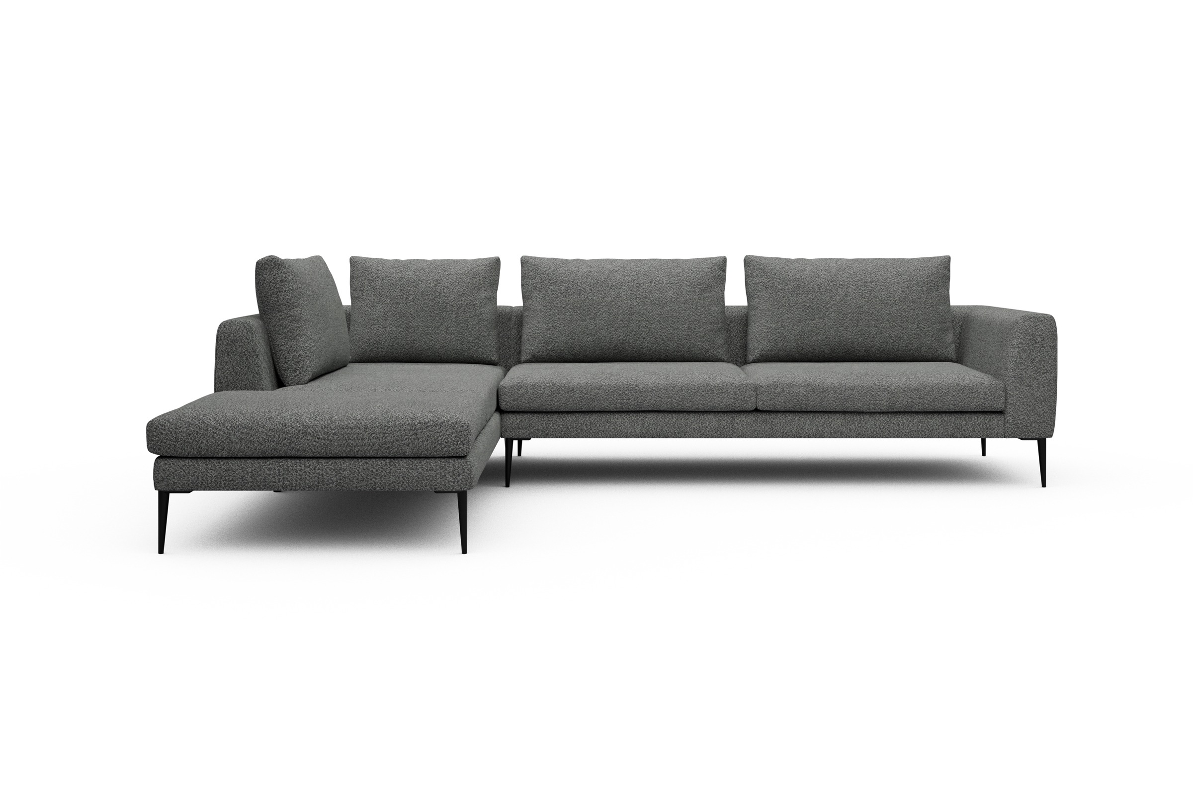 Skandi Home Ecksofa Paul Relax-Ecke rechts mit 3-Sitzer Vanora-Warm-Grey moebelfaktor