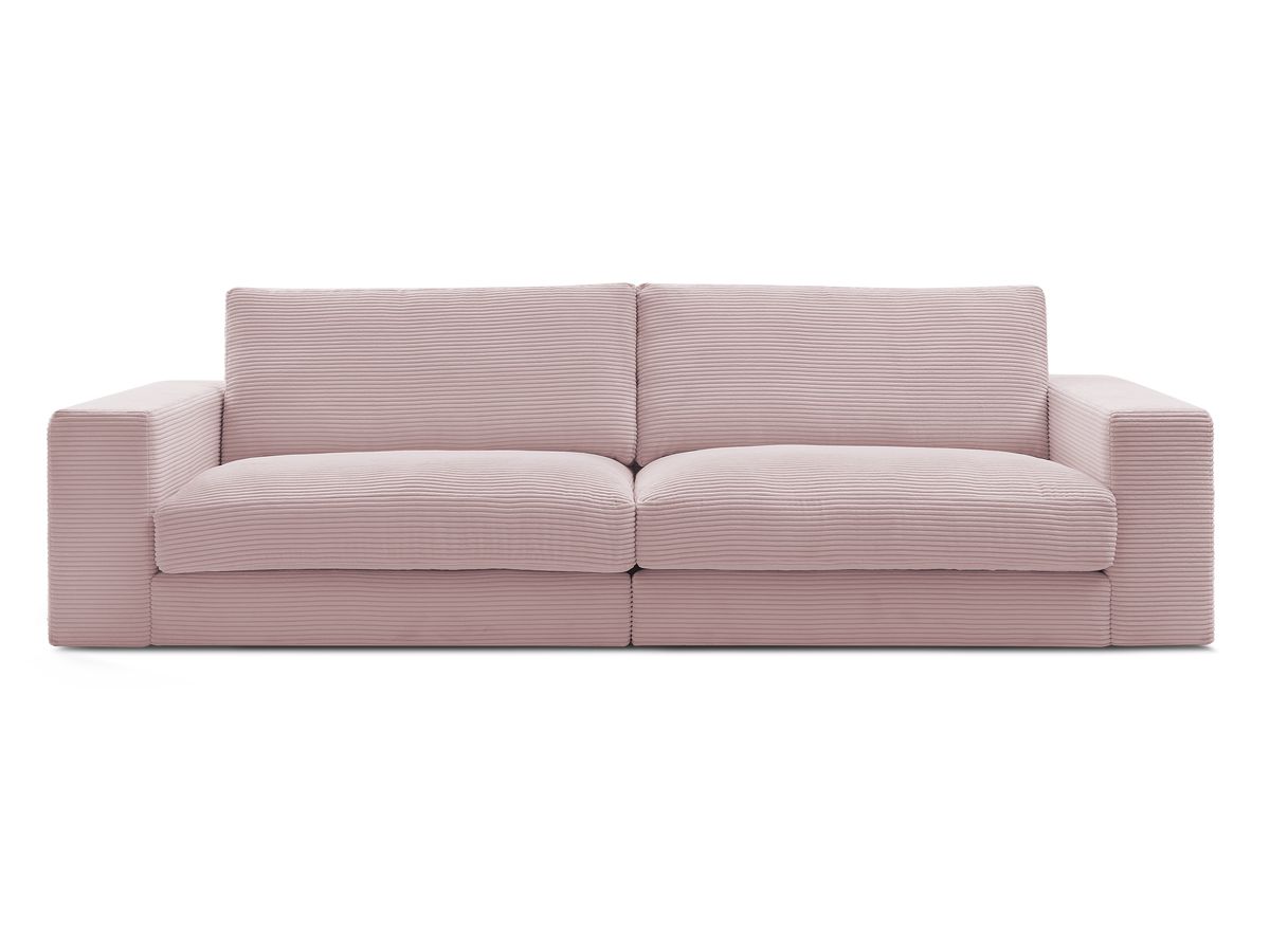 Bobochic Leonard Sofa 3-Sitzer 274 × 109 cm Strukturstoff Violett