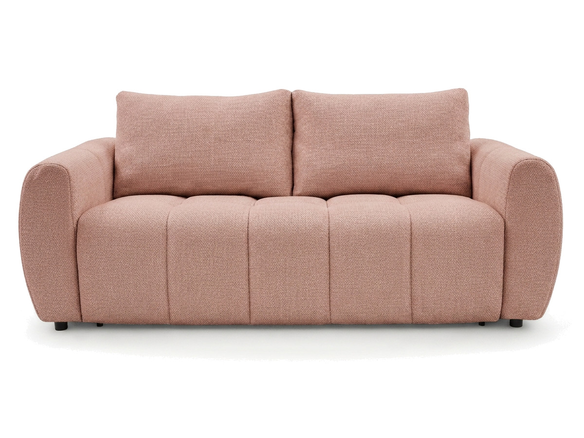 Bobochic Fuji Schlafsofa 3-Sitzer Stoff Rosa