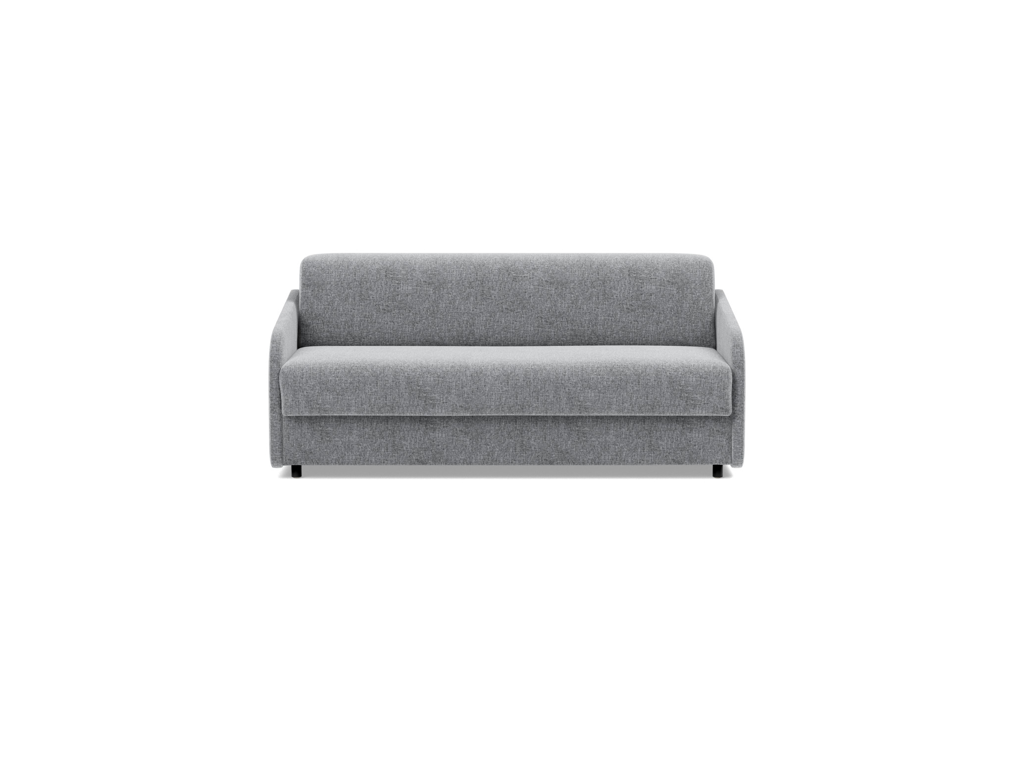Schlafsofa Eivor mit Taschenfederkernmatratze 140 Strukturierter Stoff Twist 565-Granite