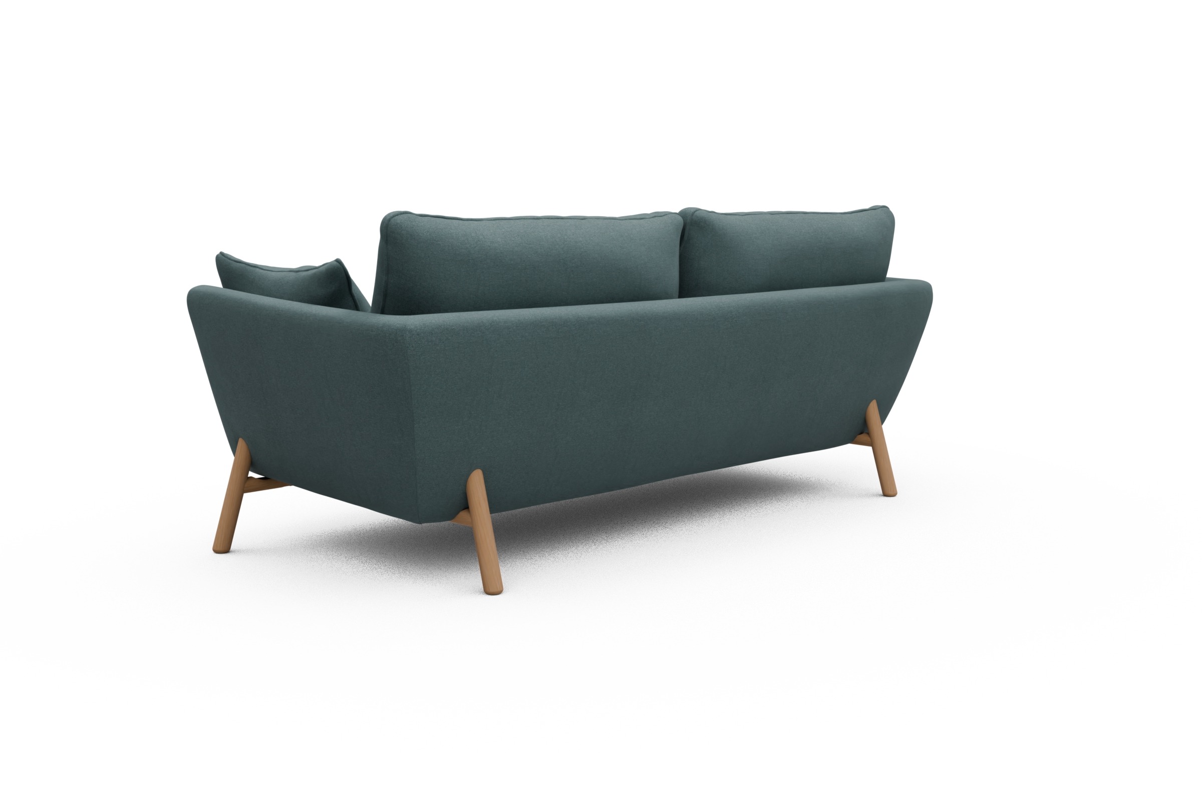 Sofa Emil 3-Sitzer Beinfarbe Eiche Natur Satya-Niagara