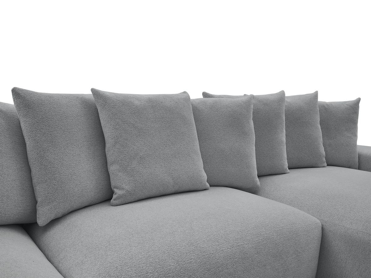 Bobochic Voltaire Wohnlandschaft 420 × 174 cm Melange-Stoff Dunkelgrau
