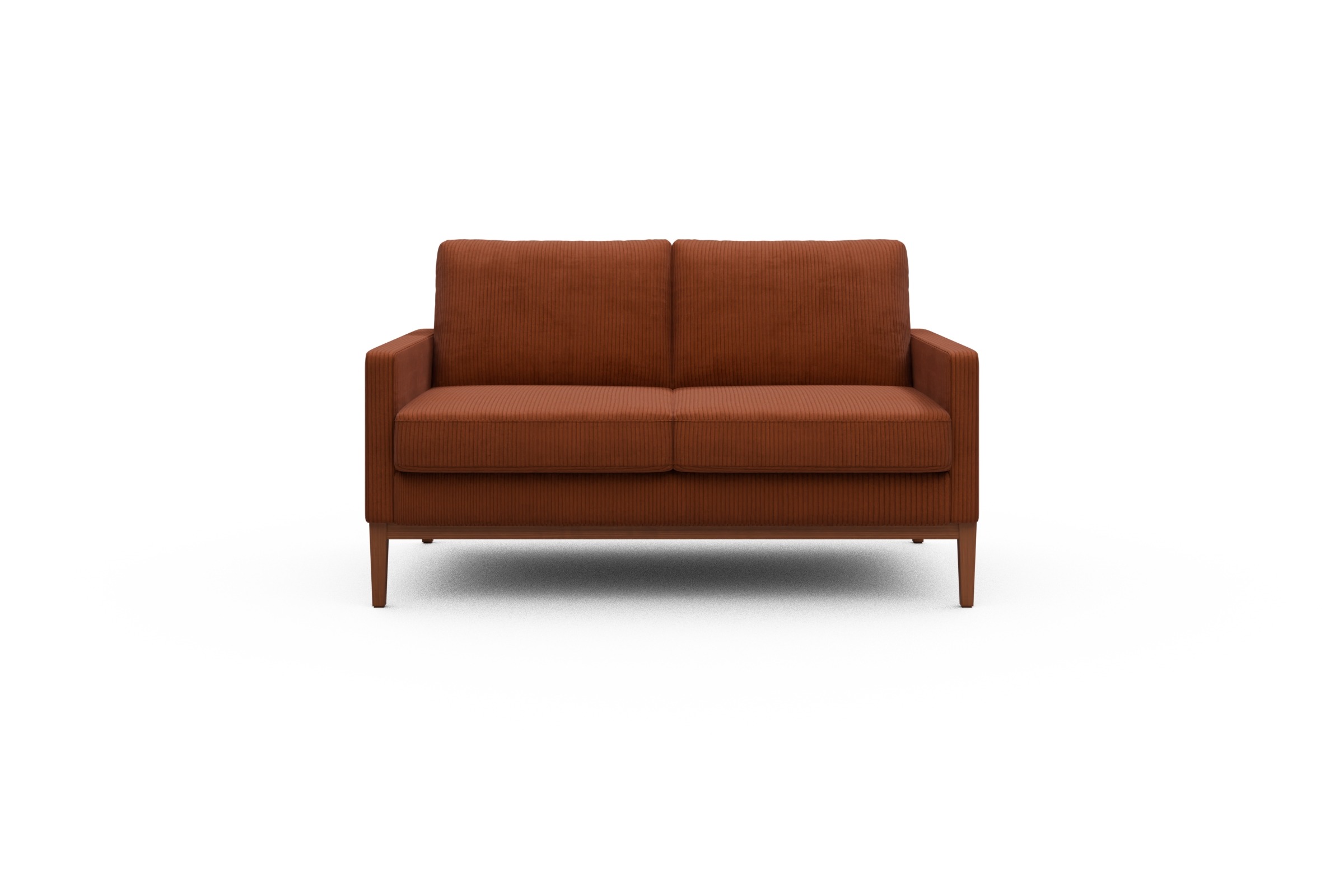 Skandi Home Sofa Bodo 2-Sitzer Corduroy-Burnt-Orange moebelfaktor