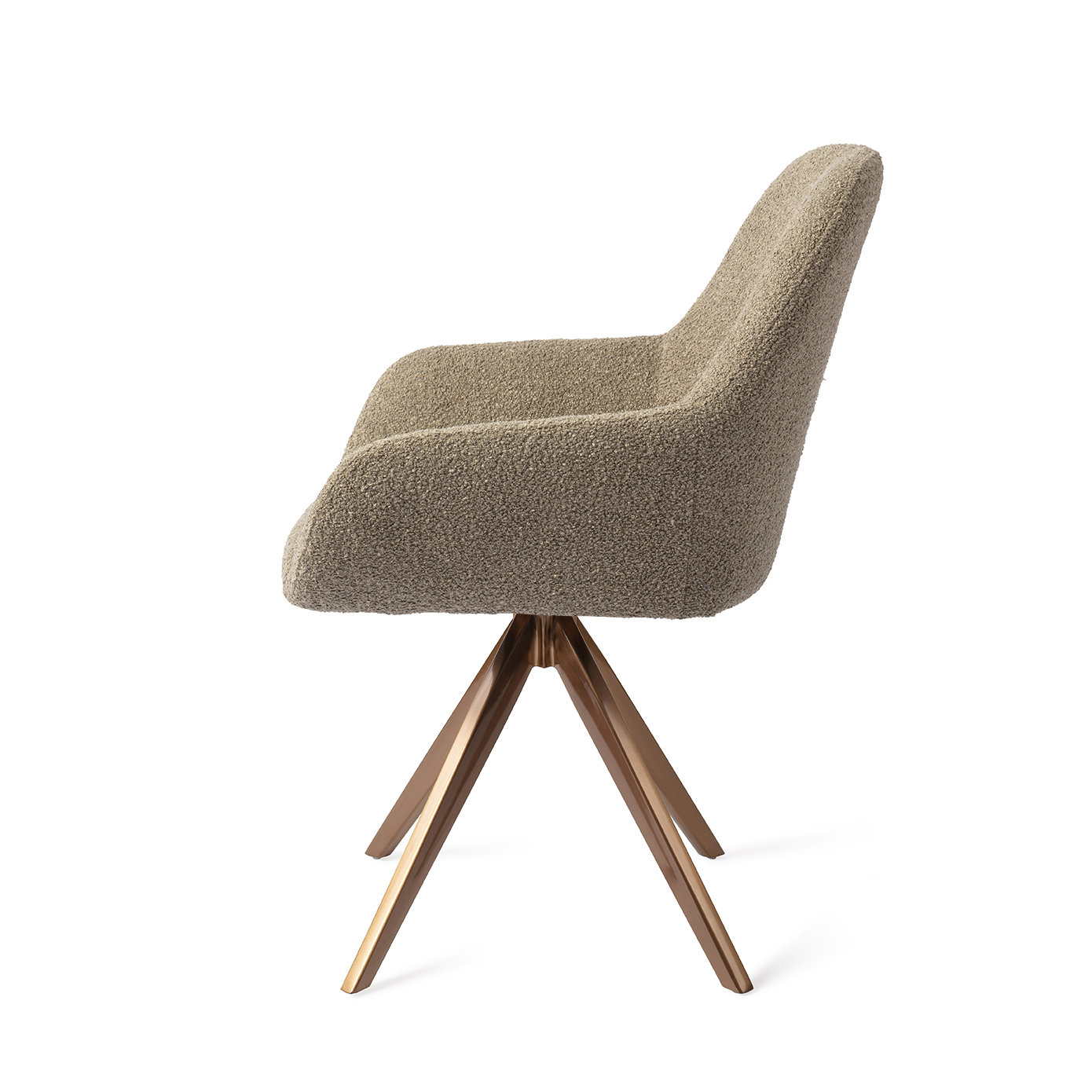 Jesper Home Esszimmerstuhl Kushi Moss Meadow Turn Rose