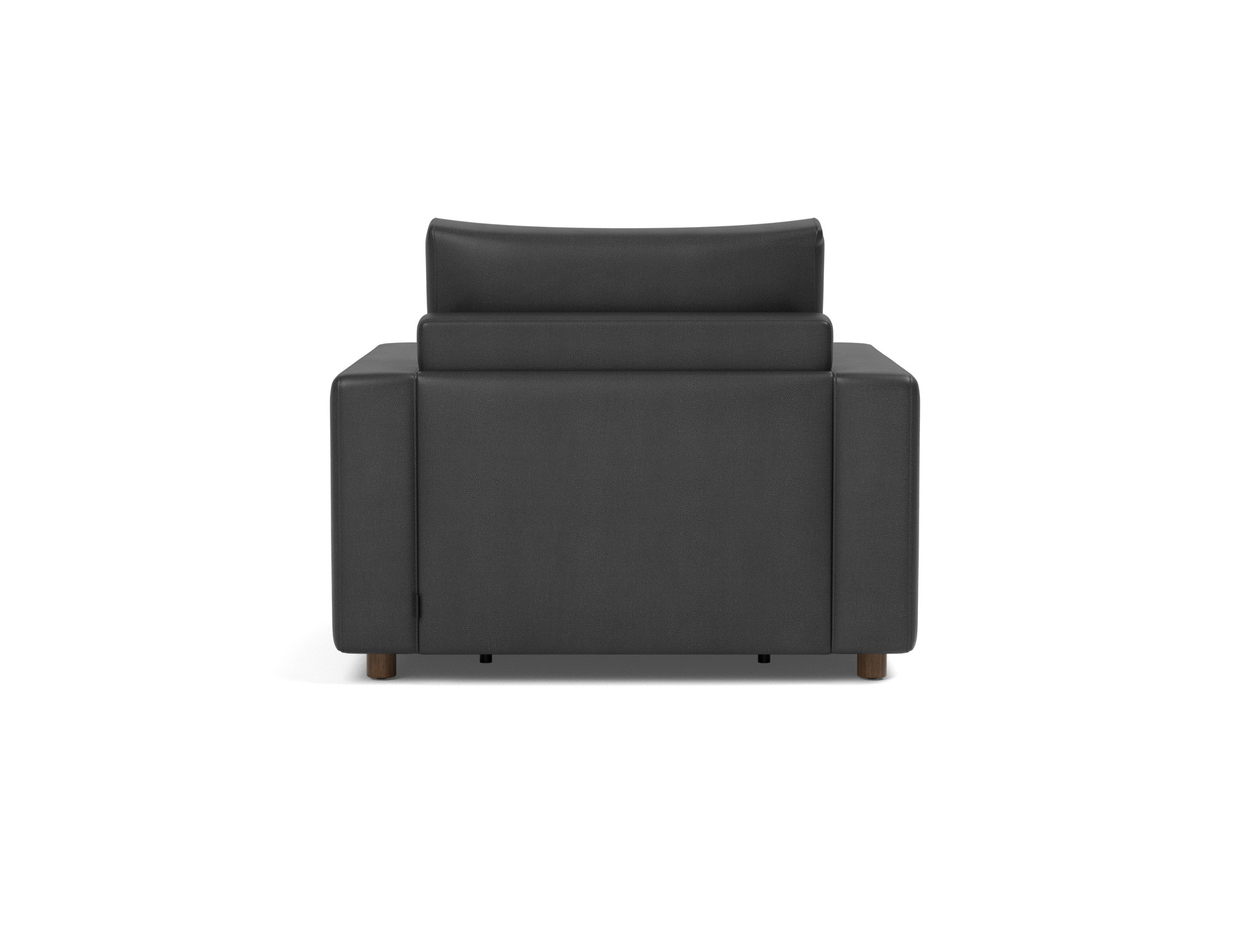 Schlafsessel Neah mit Standard-Armlehnen Lederoptik Faunal 550-Black