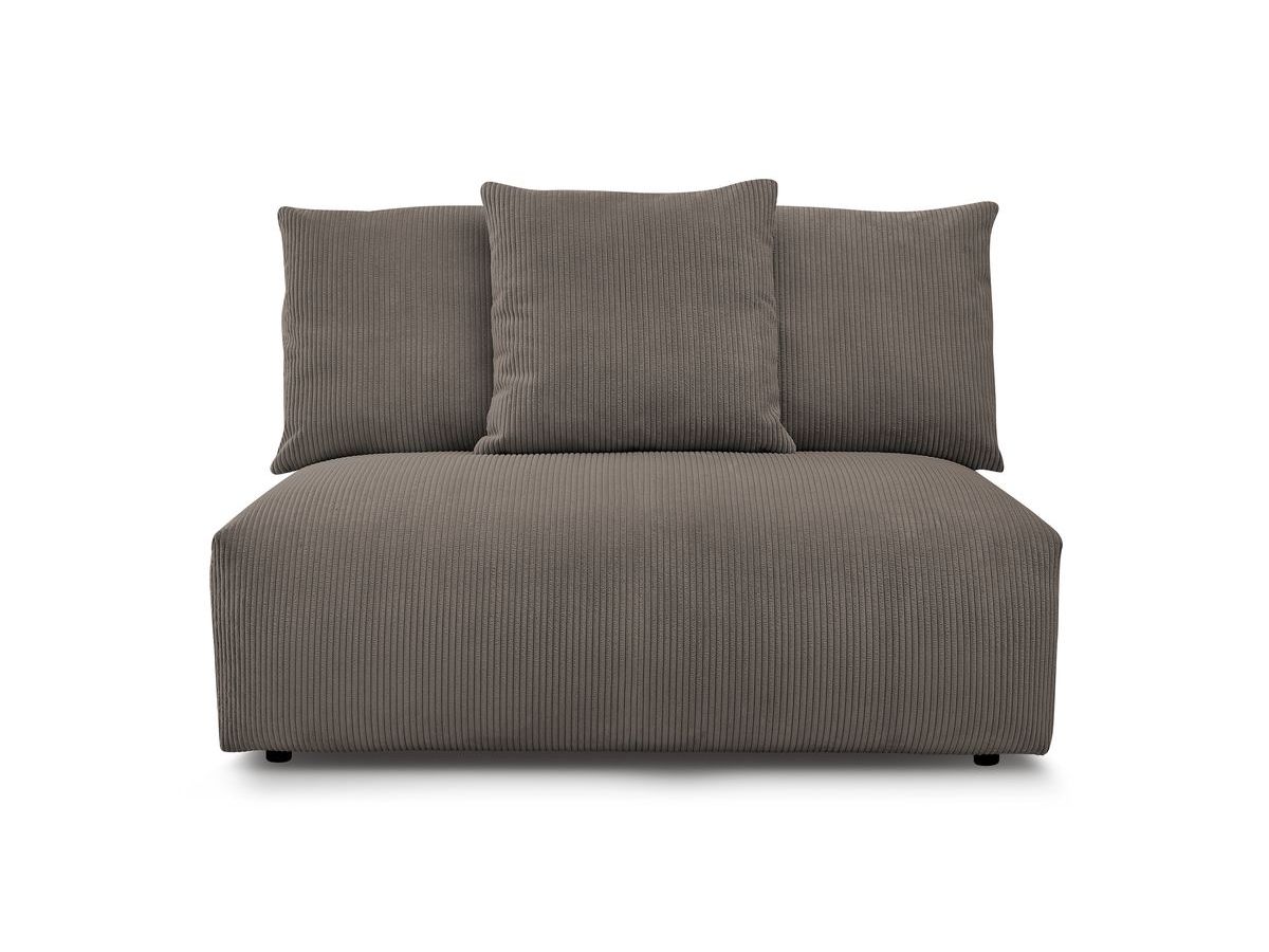 Bobochic Voltaire Sofamodul 2-Sitzer 142 × 100 cm Cordsamt Taupe