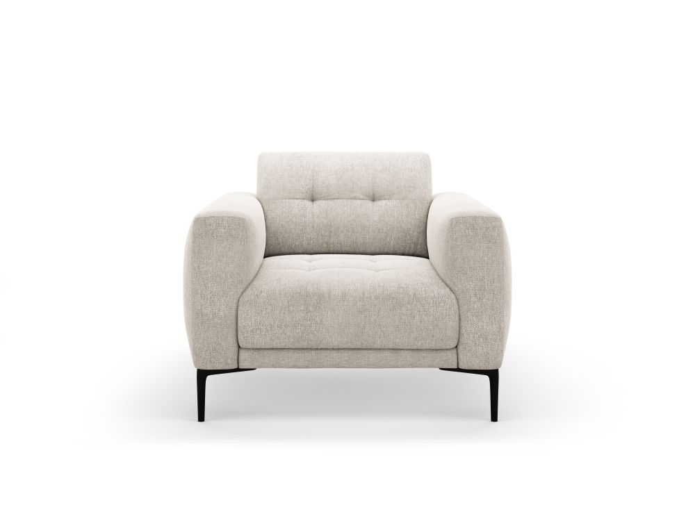 Cosmopolitan Design Sessel Lazio Strukturierter Stoff Sorella Beige