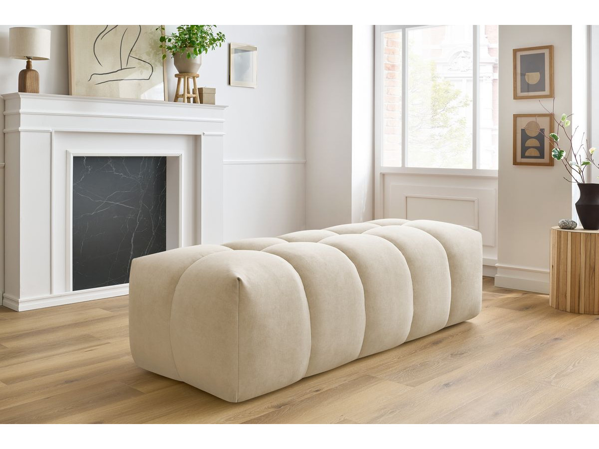 Bobochic Mont-blanc Pouf Samt Beige