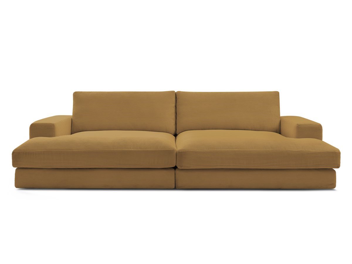 Bobochic Leonard Sofa 4-Sitzer 274 × 159 cm Cordsamt Gelb