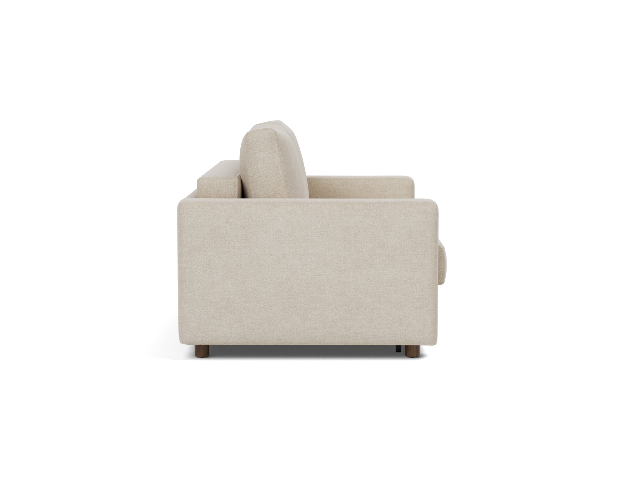 Schlafsofa Neah mit Standard-Armlehnen 140 Flachgewebe Phobos 586-Latte