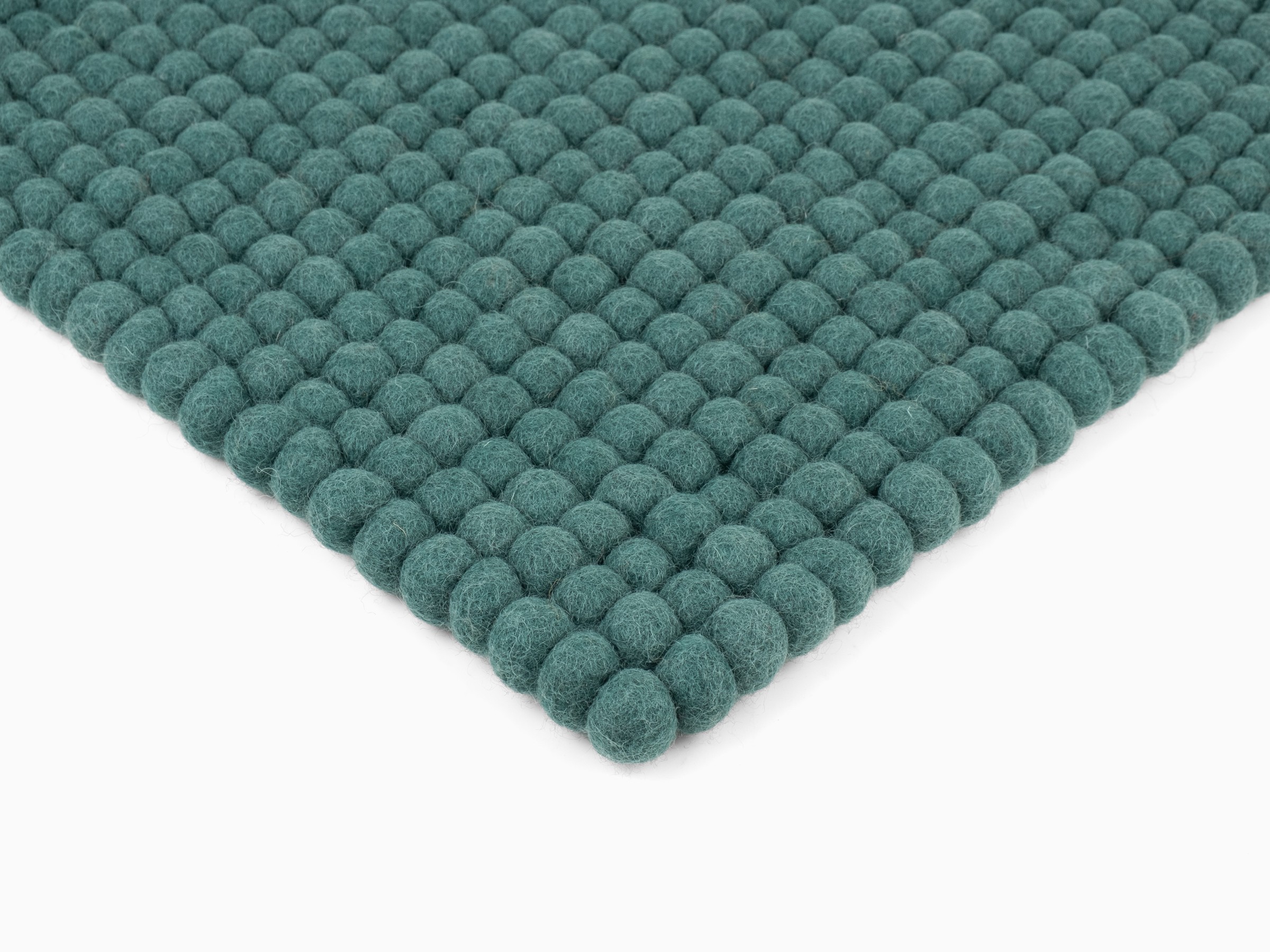 myfelt Noah Filzkugel-Sitzauflage Petrol 36 x 36 cm