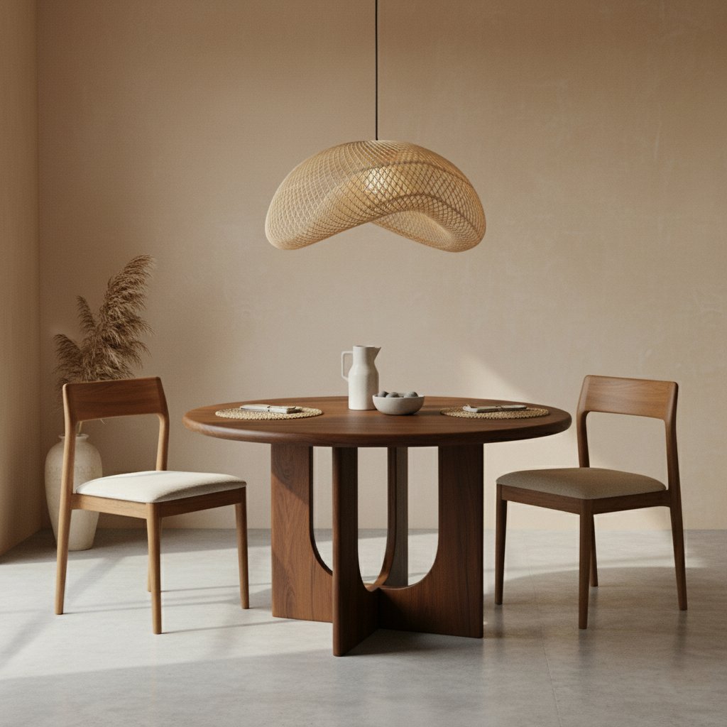 Raw Materials Maze Rattan-Hängelampe Organic XL Ø 75x31cm
