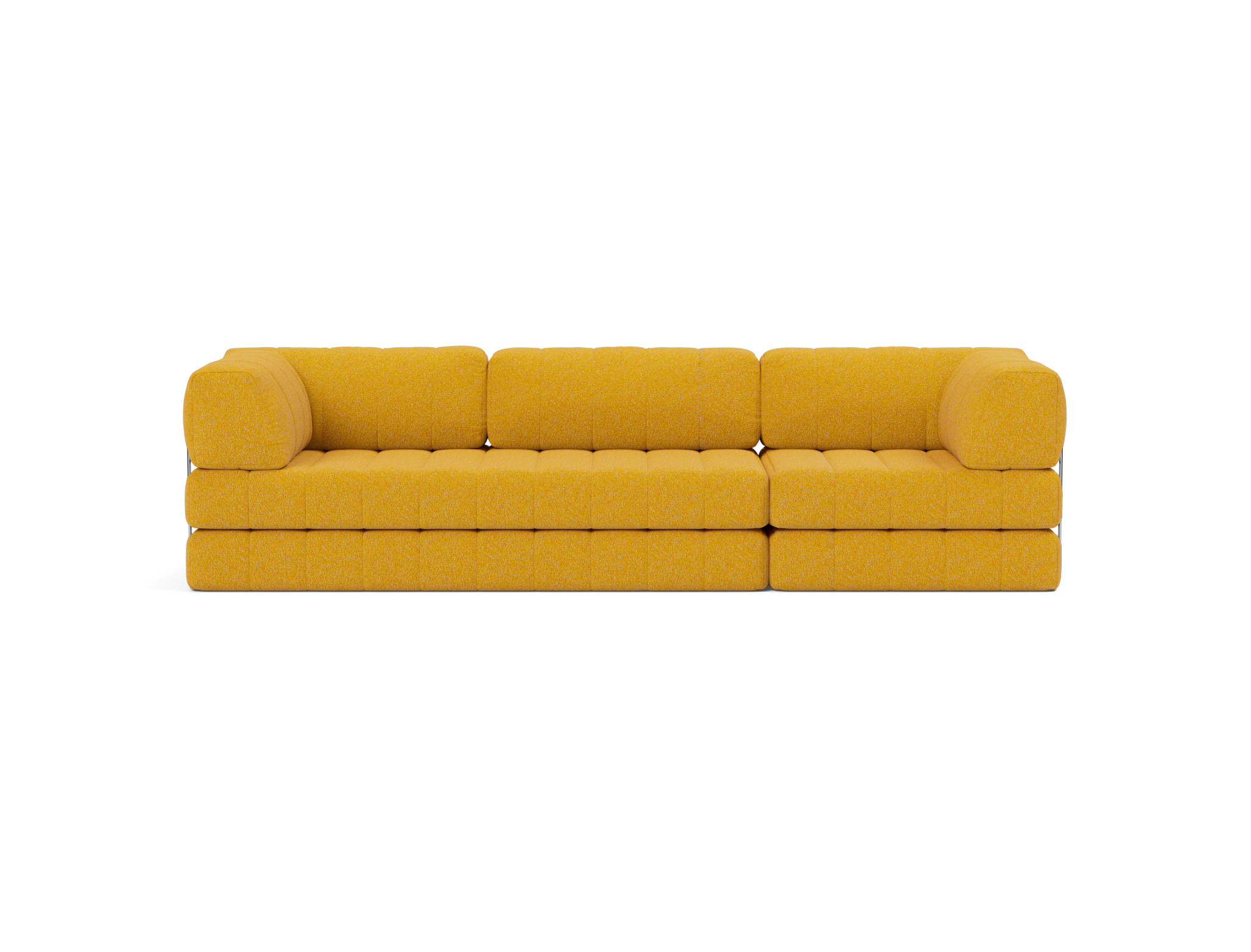 Schlafsofa CozyPad Grand mit Armlehnen Boucle Skandi 536-Ochre