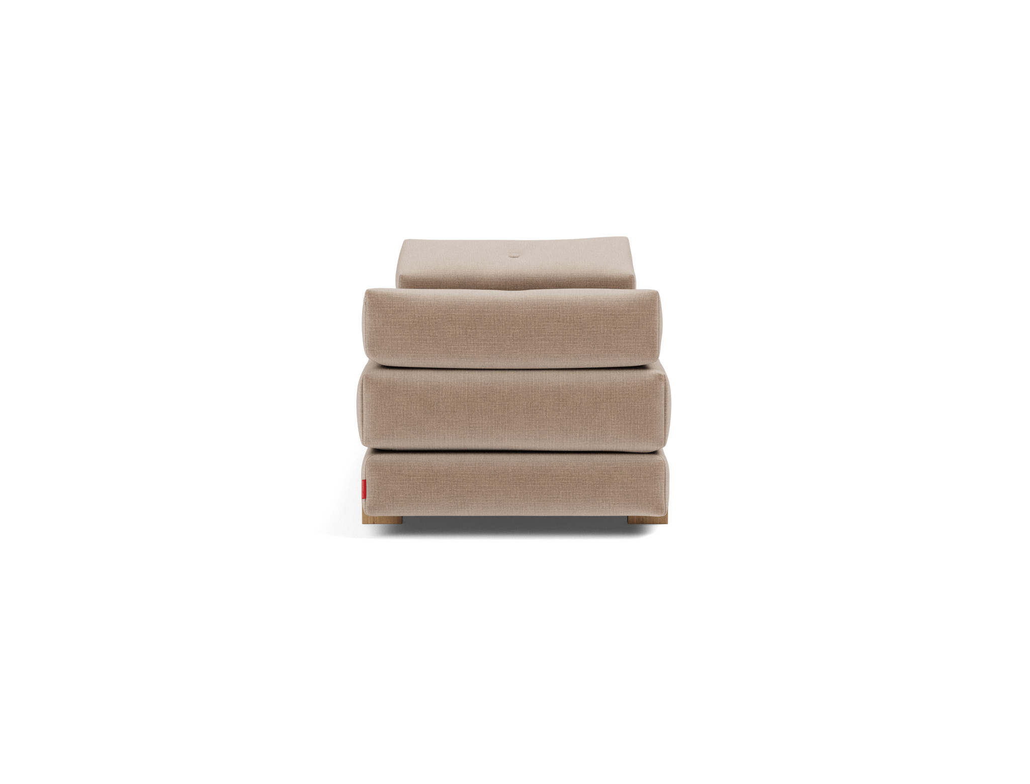 Tagesbett Sigmund Chenille Esina 417-Mocha Beine Drip Eiche