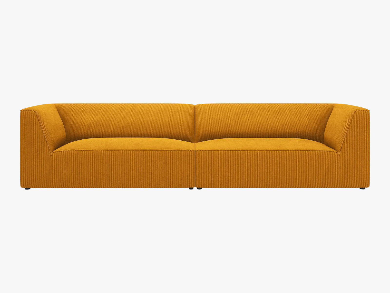 Micadoni Sofa Ruby 4-Sitzer Kord Scala Gelb