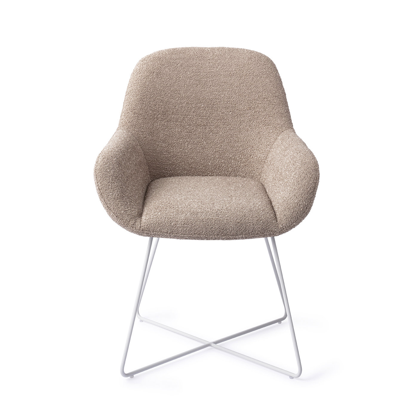 Jesper Home Esszimmerstuhl Kushi Stone Haze Cross Weiß