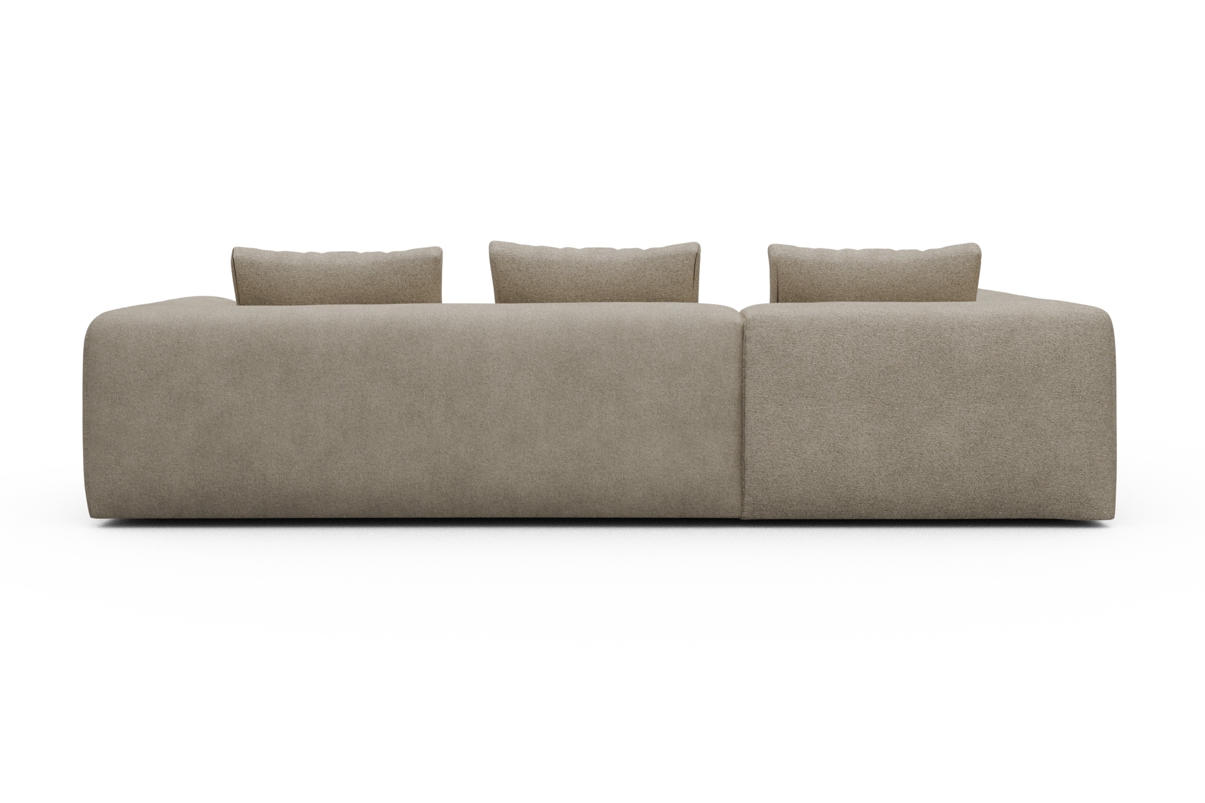 Ecksofa Fred Relax-Ecke links mit 2,5-Sitzer Boucle-Belge