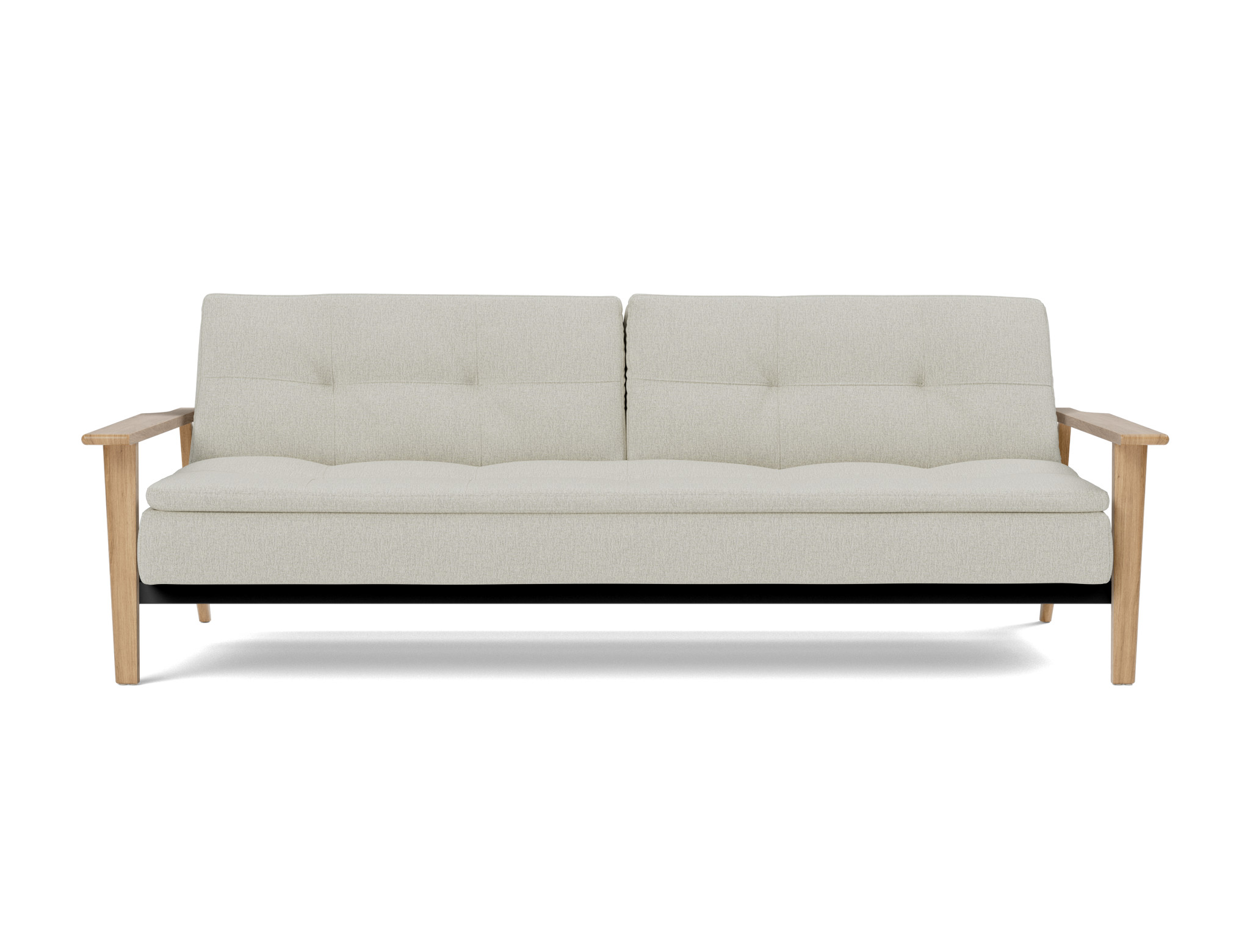 Schlafsofa Dublexo Frej Flachgewebe Mixed Dance 527-Natural