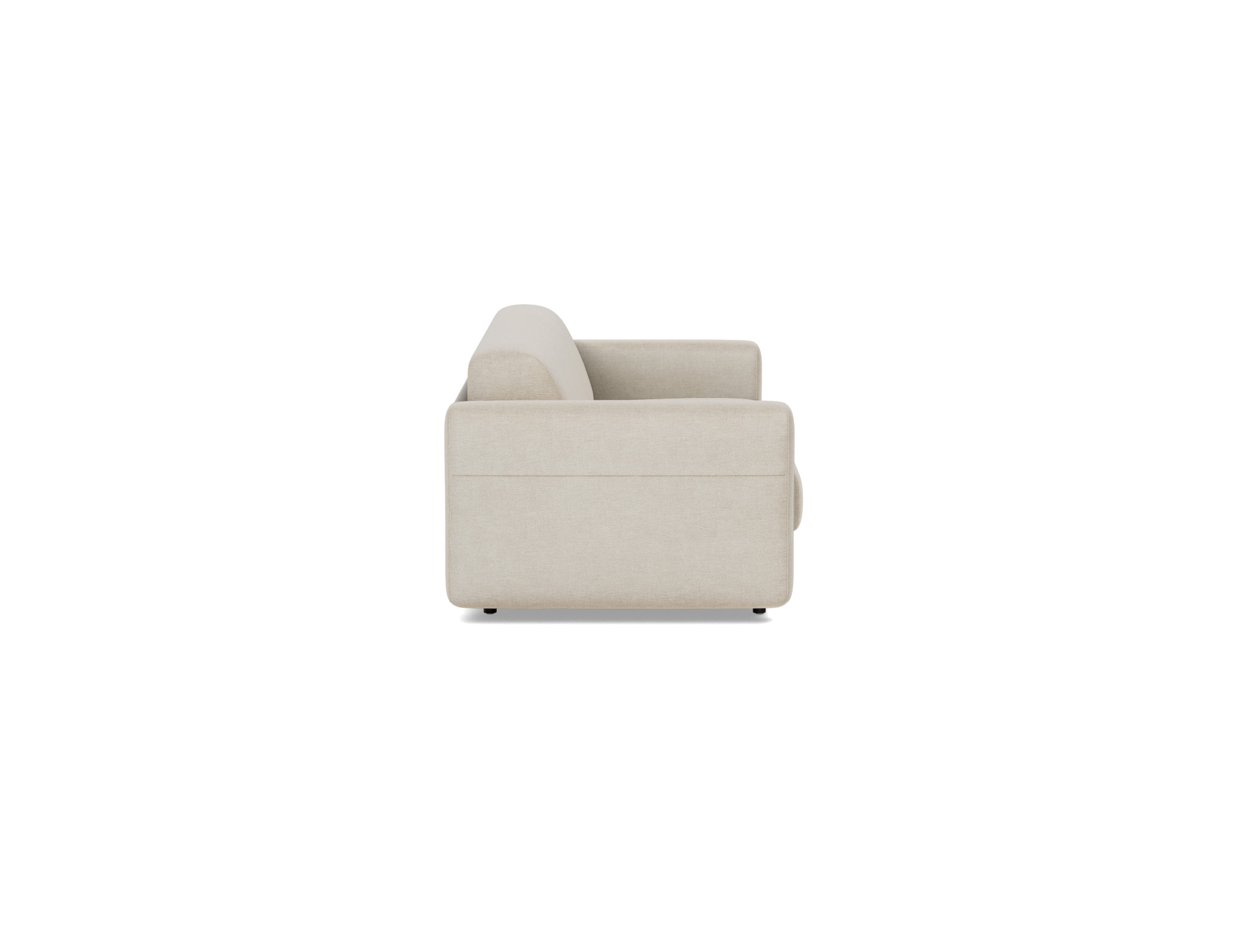 Schlafsofa Killian mit Memory-Matratze 160 Flachgewebe Phobos 586-Latte