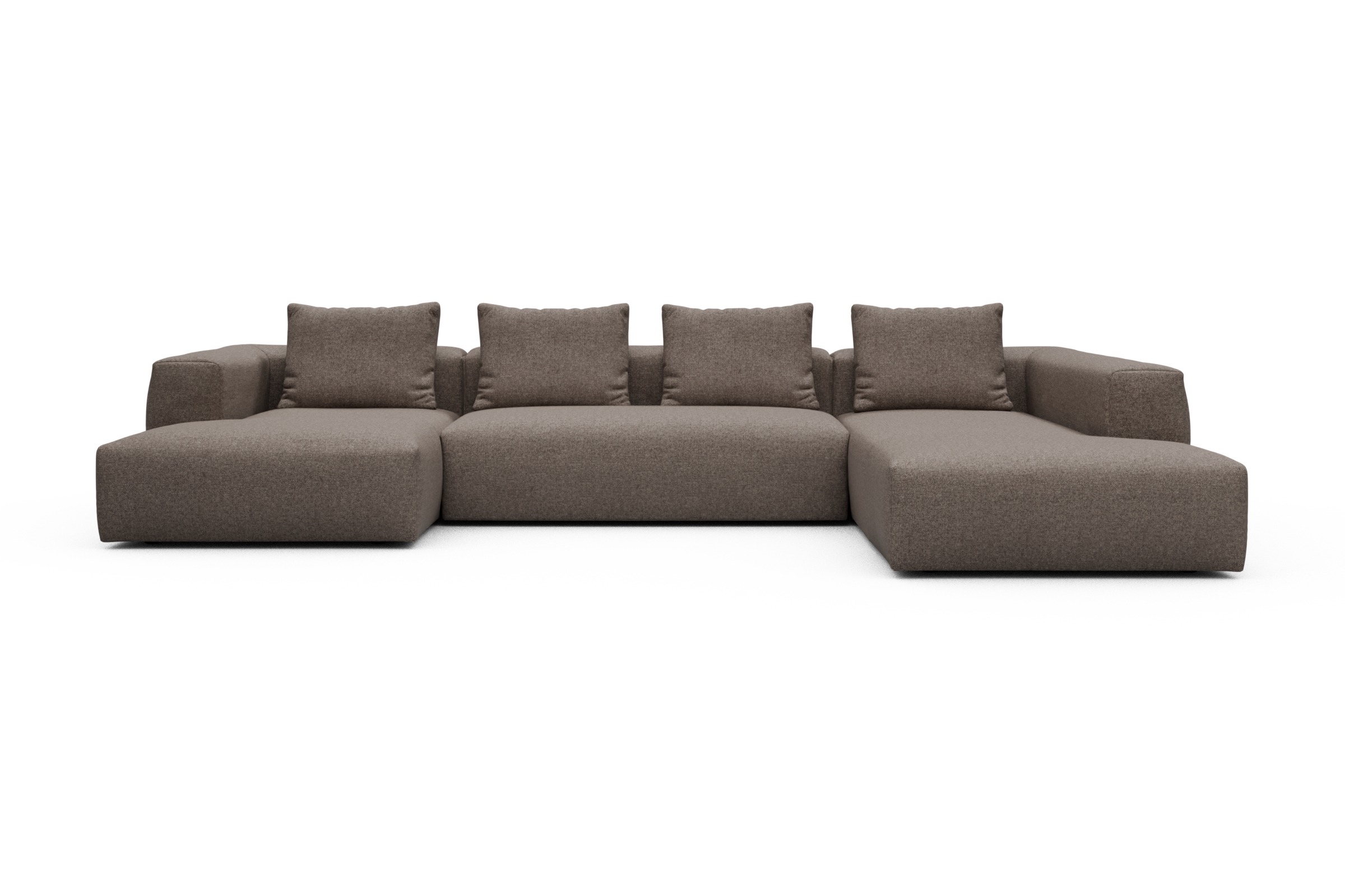 Skandi Home Wohnlandschaft Fred Relax-Ecke rechts mit 2-Sitzer und Chaiselongue links Sama-Stone moebelfaktor