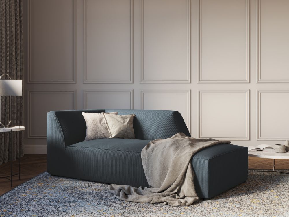 Cosmopolitan Design Chaiselongue Siena Kord Scala Blau Rechts
