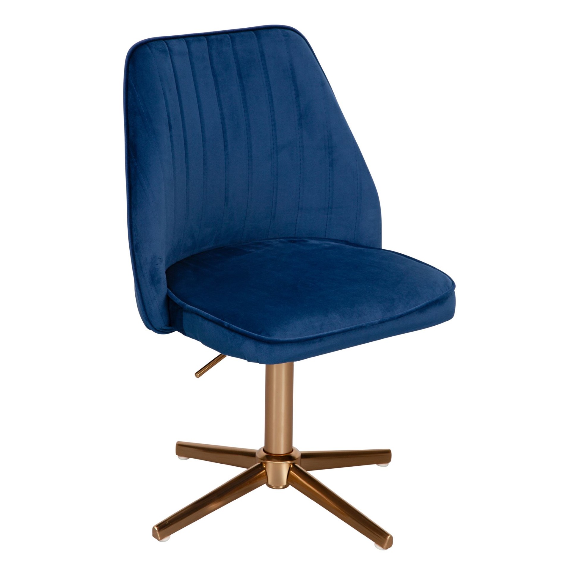 Esszimmerstuhl Oravik Samt Blau