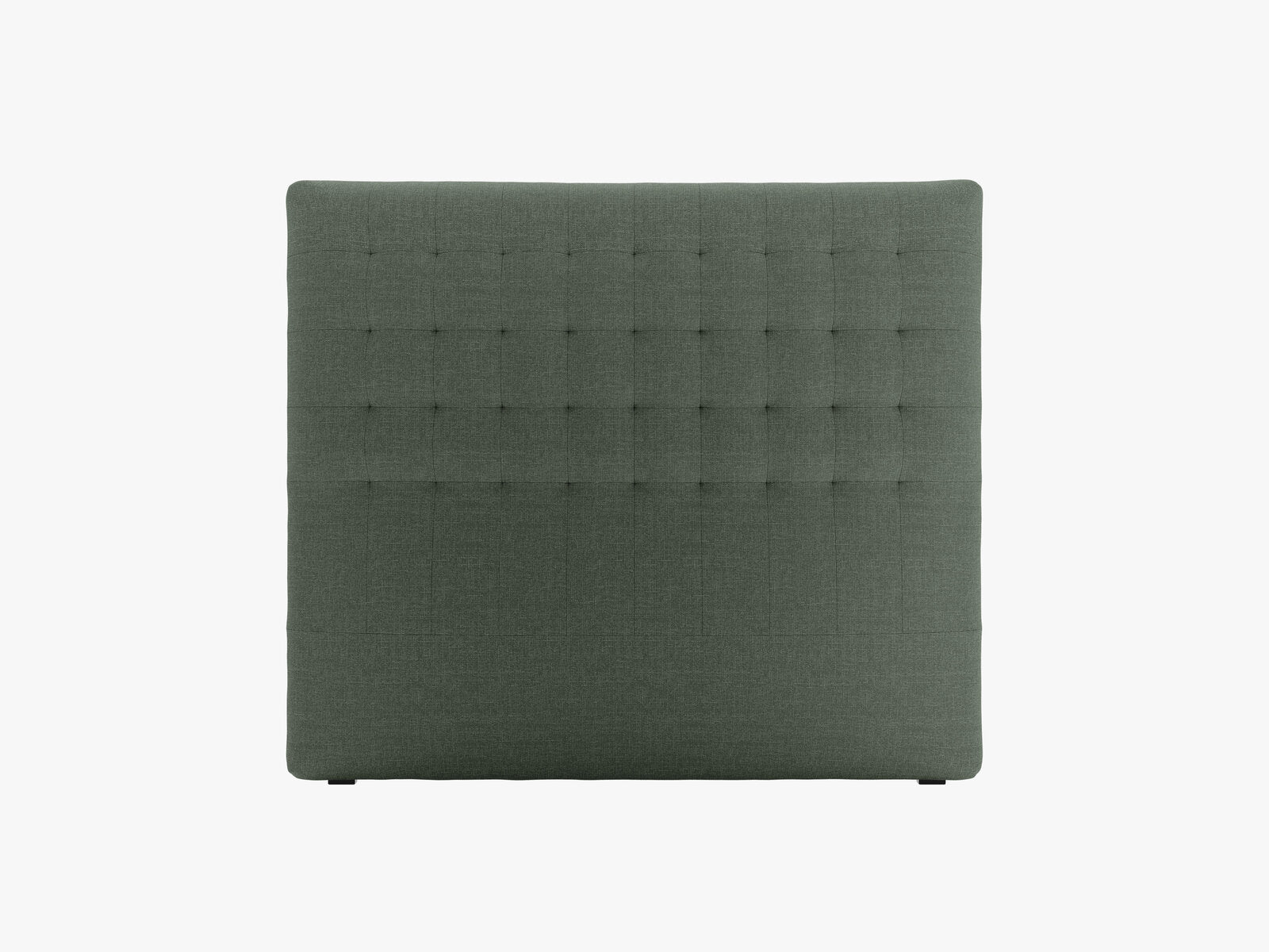 Micadoni Nova Samtiger Kopfteil 120 cm (H 120 cm) Strukturierter Stoff Liberty Moosgrün 140x120