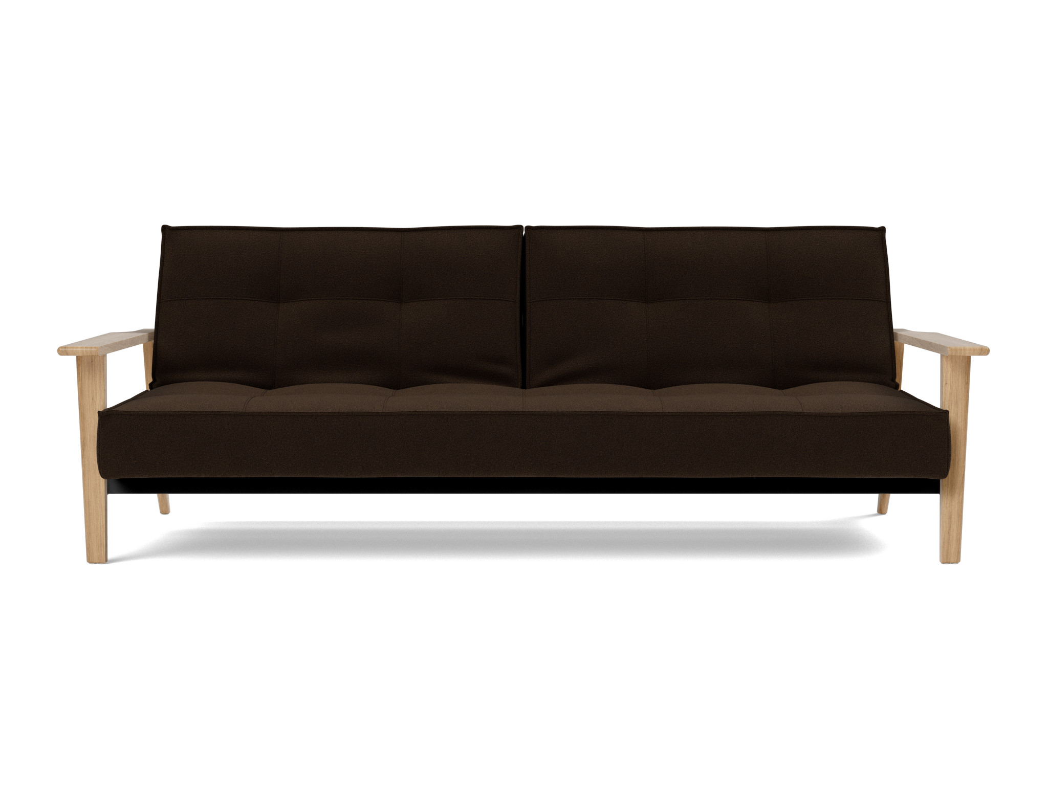 Schlafsofa Splitback Frej Strukturierter Stoff Taura 358-Chocco