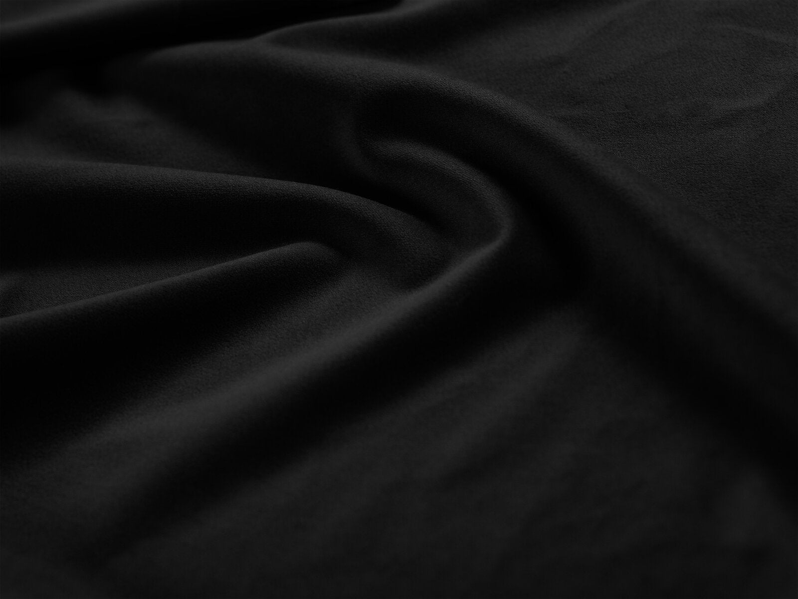 Micadoni Sofa Molino 3-Sitzer Samt Casino Schwarz