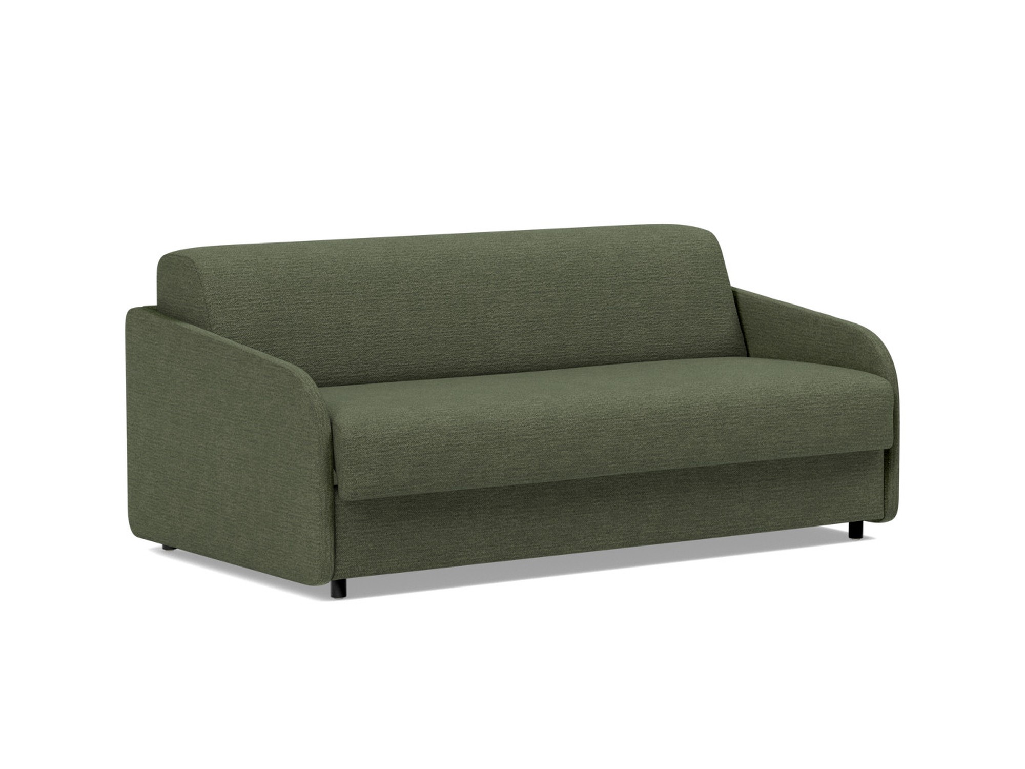 Schlafsofa Eivor mit Memory-Matratze 140 Strukturierter Stoff Taura 353-Forest