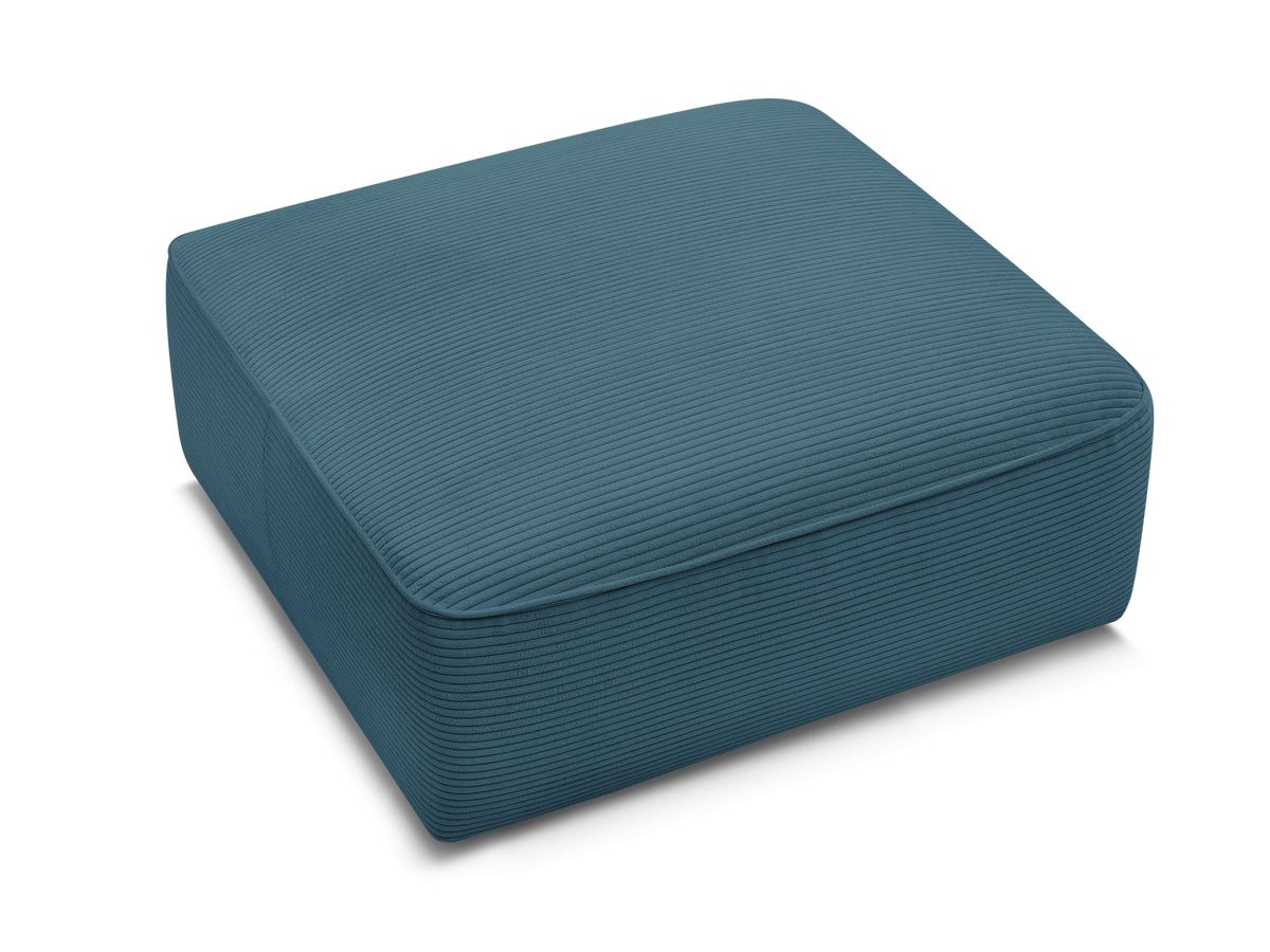 Bobochic Leopold Pouf Cordsamt Hellblau