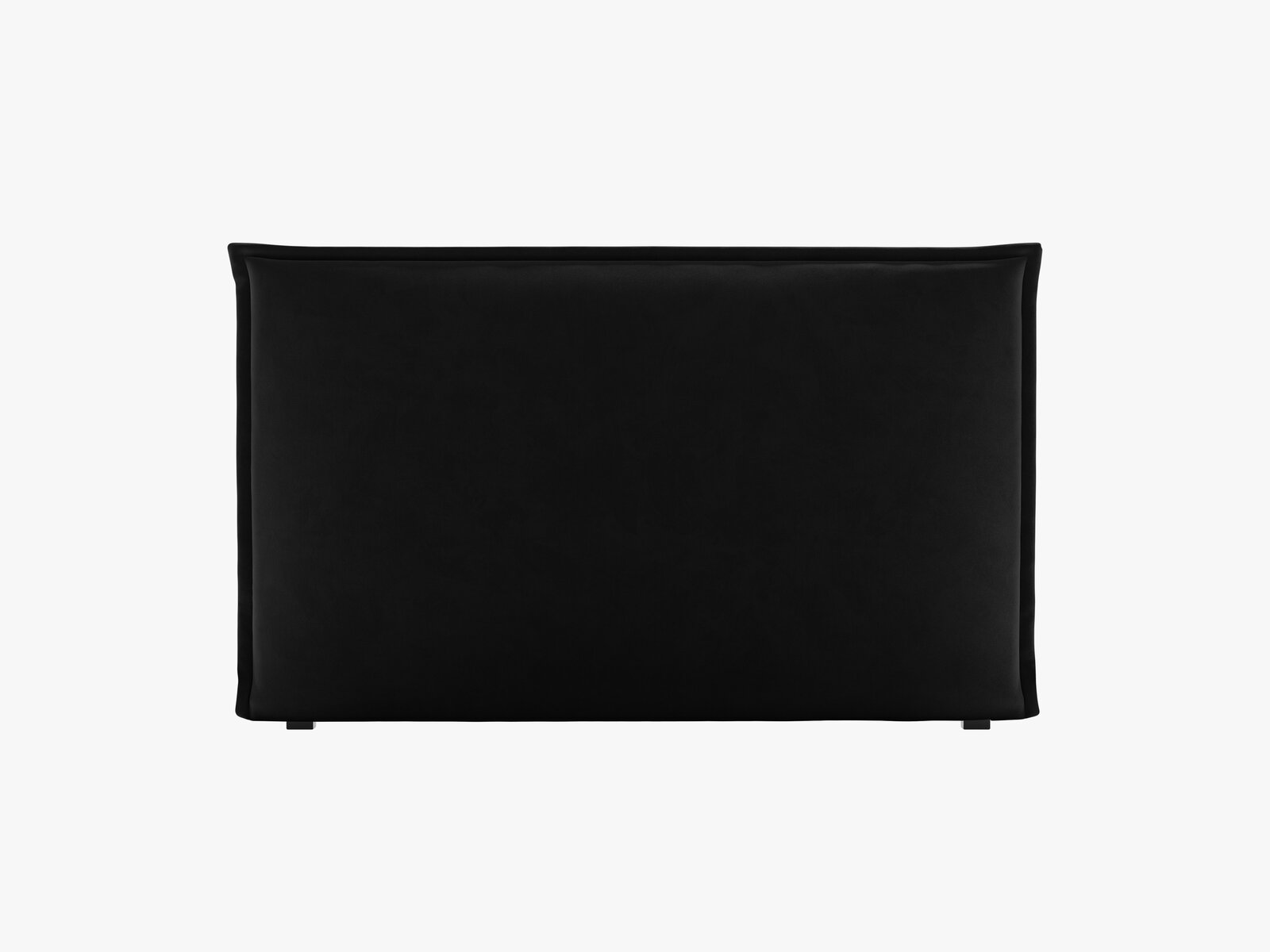 Micadoni Monica Samtiger Kopfteil 140 cm (H 95 cm) Samt Paris Schwarz 180x95