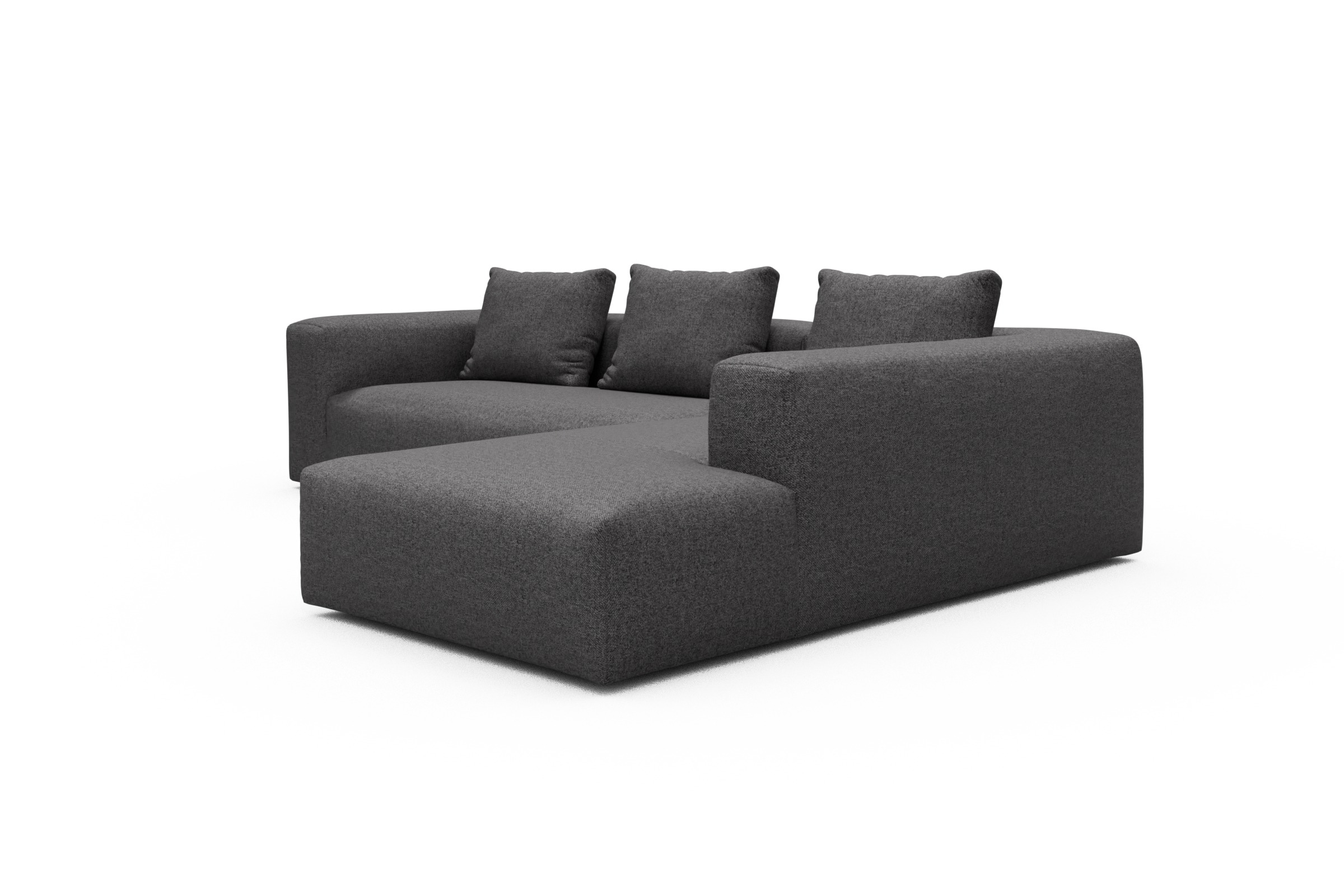 Ecksofa Fred Relax-Ecke rechts mit 2,5-Sitzer Sama-Antracite
