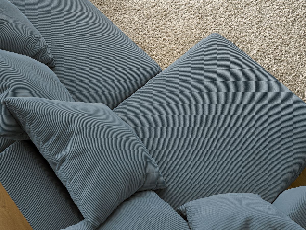 Bobochic Sidonie Wohnlandschaft Cordsamt Dunkelblau