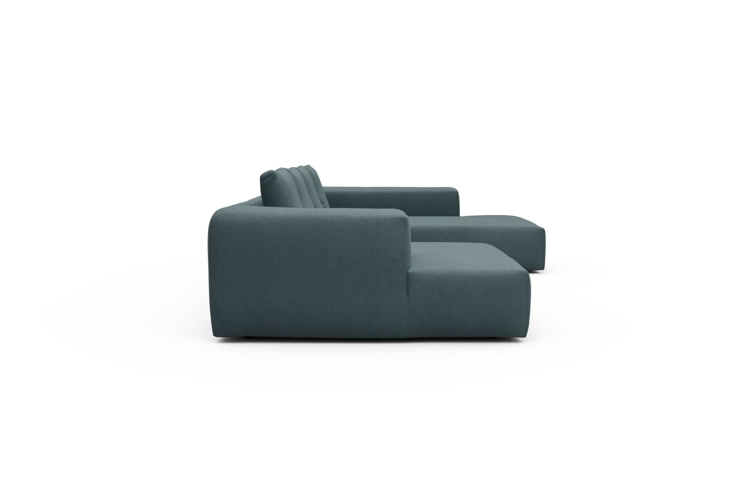 Wohnlandschaft Fred Relax-Ecke rechts mit 2-Sitzer und Chaiselongue links Satya-Niagara