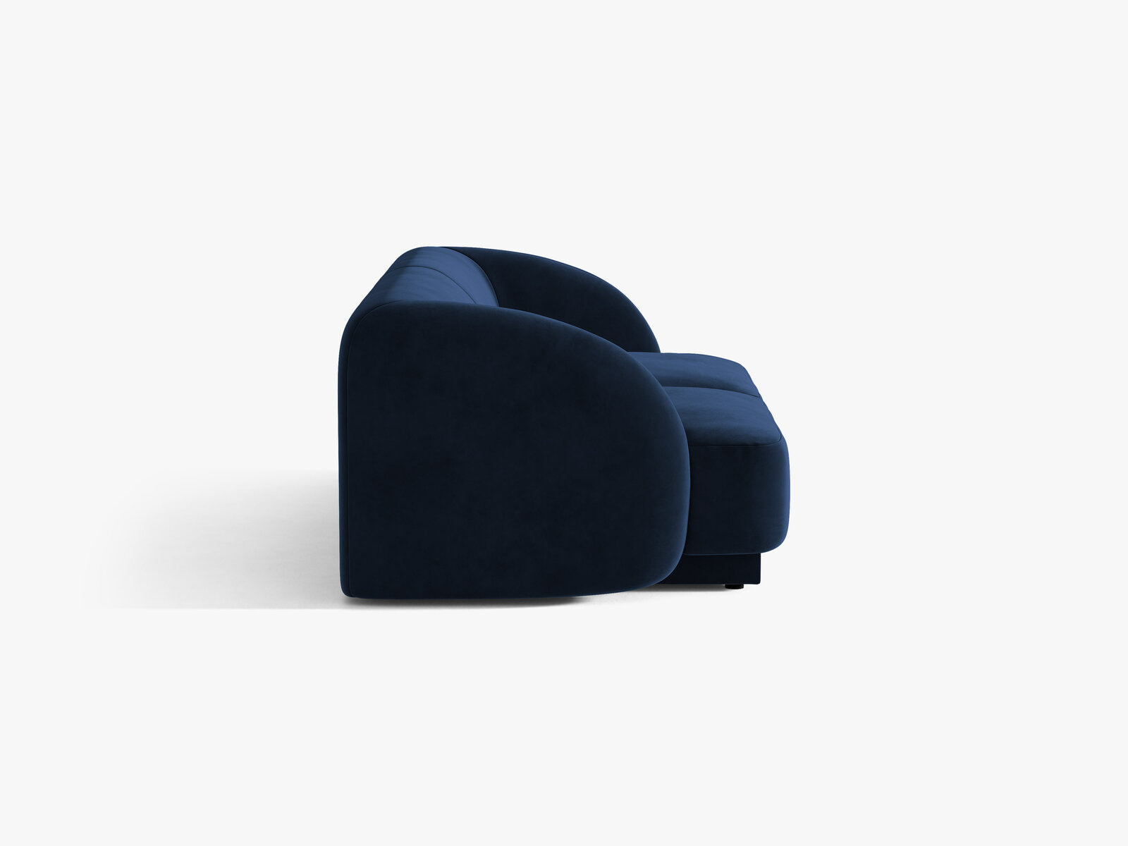 Micadoni Sofa Miley 2-Sitzer Samt Bluvel Königsblau